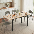 Someet Large Extendable Dining Table for 4-8, Modern Wood Space-Saving Extra Long Folding Kitchen Table for Dining Room, Natural
