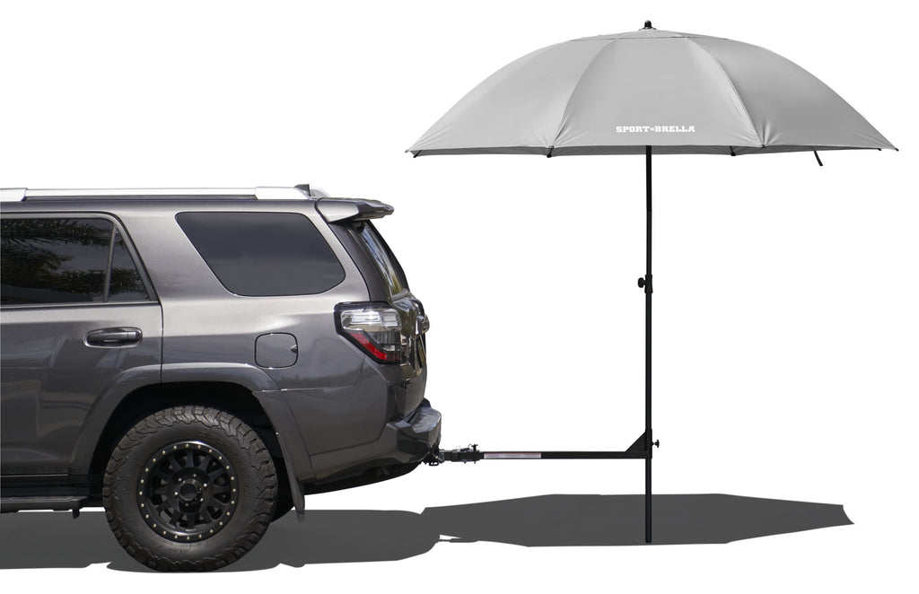 Sport-Brella 65 Inches Gray Patio Umbrella, Light weight and easy to transport to and from games