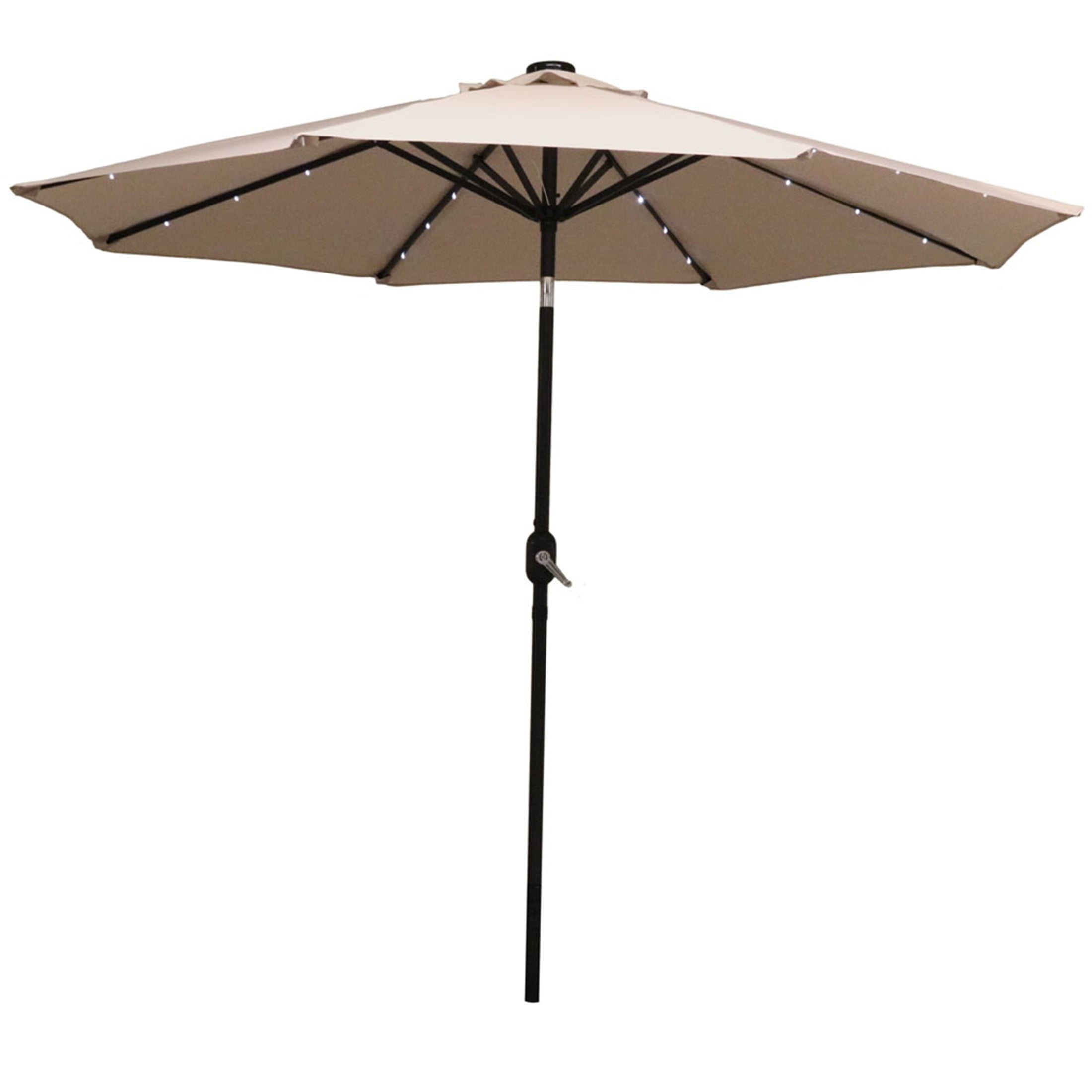 Sunnydaze Decor 91 Awning Striped Octagon Market Patio Umbrella, Adjustable Angle