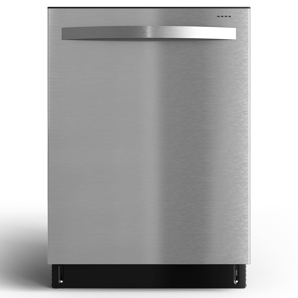 Sunvivi 24 Stainless Steel Built-in Dishwasher, 14-16 Place Settings Dishwasher Machine, 8 Wash Programs, Energy Star, Sliver