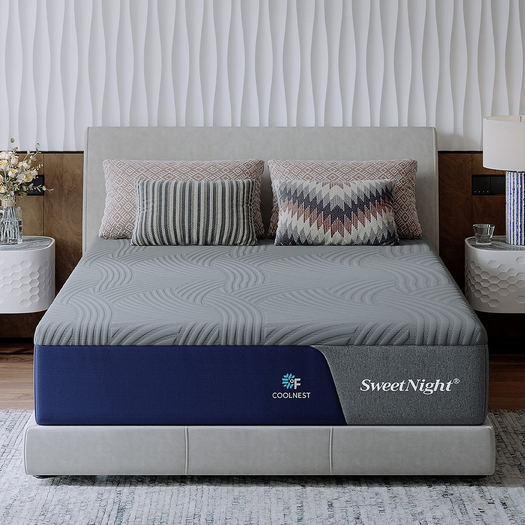 Sweetnight CoolNest® Essential Memory Foam Queen Size Mattress 13 inch Cooling Gel Mattresses in a Box,CertiPUR-US Certified,Scientific Support,Medium