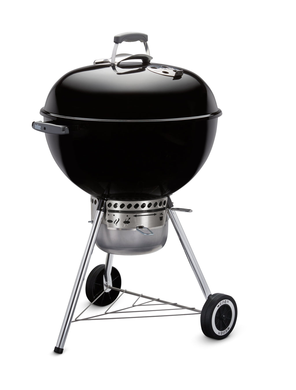 Weber Original Charcoal Grill, 22 Inch Premium Kettle Charcoal Grill, Black
