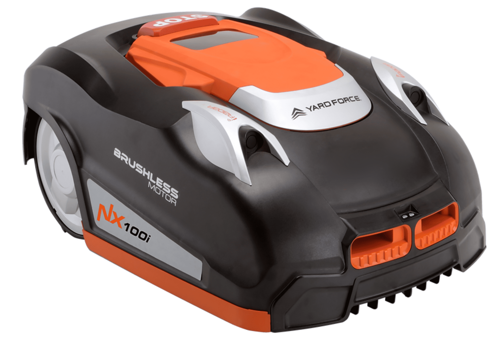 Yard Force Robotic Lawnmower, NX100i 28-Volt, Auto Charging, Self-Propelled Side Discharge Machine