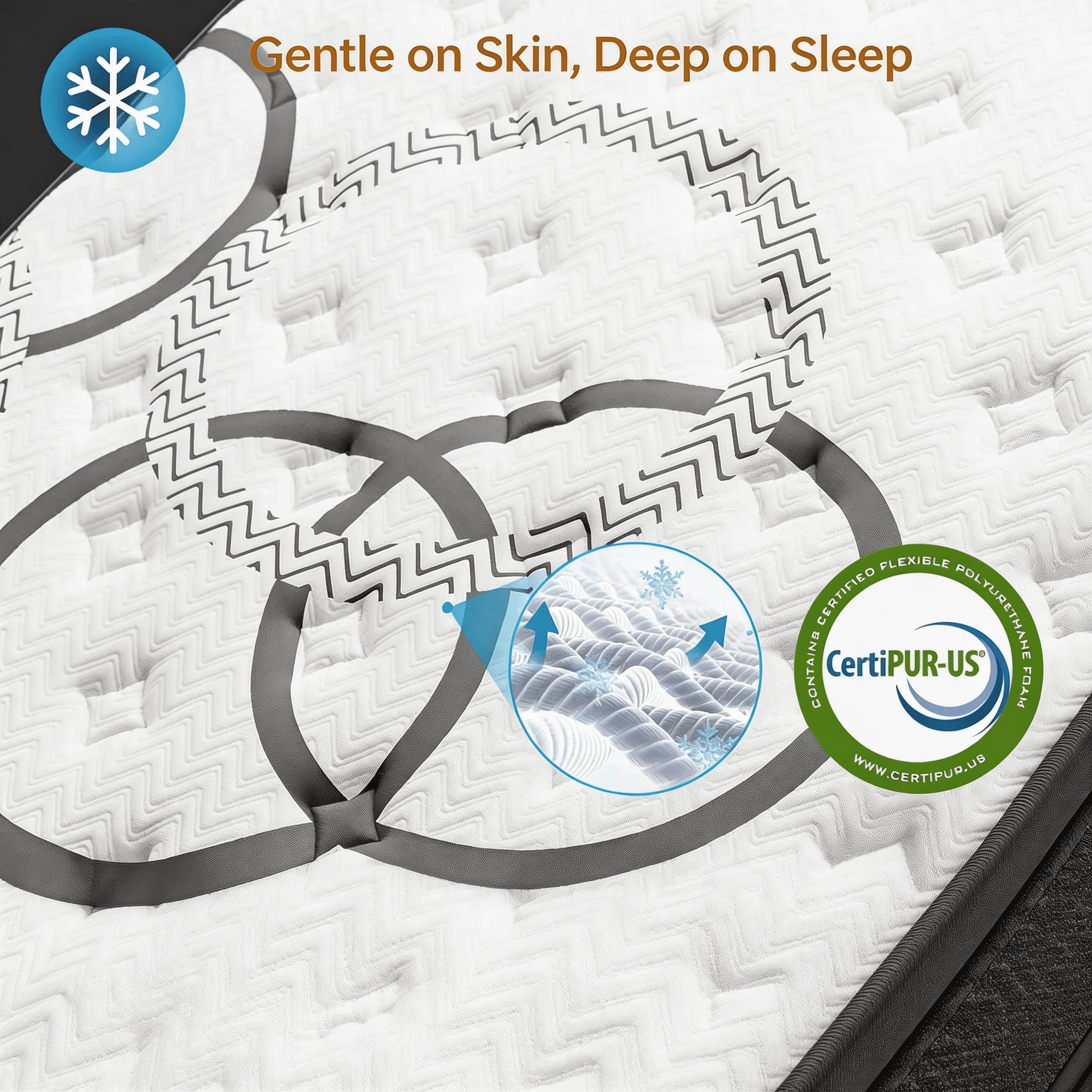 Kizreo Firm Queen Mattress, Hybrid Mattress with Gel Memory Foam and Individual Pocket Spring, OEKO-TEX and CertiPUR-US Certified, Cool Sleep, Pressure Relief, 12 in a Box