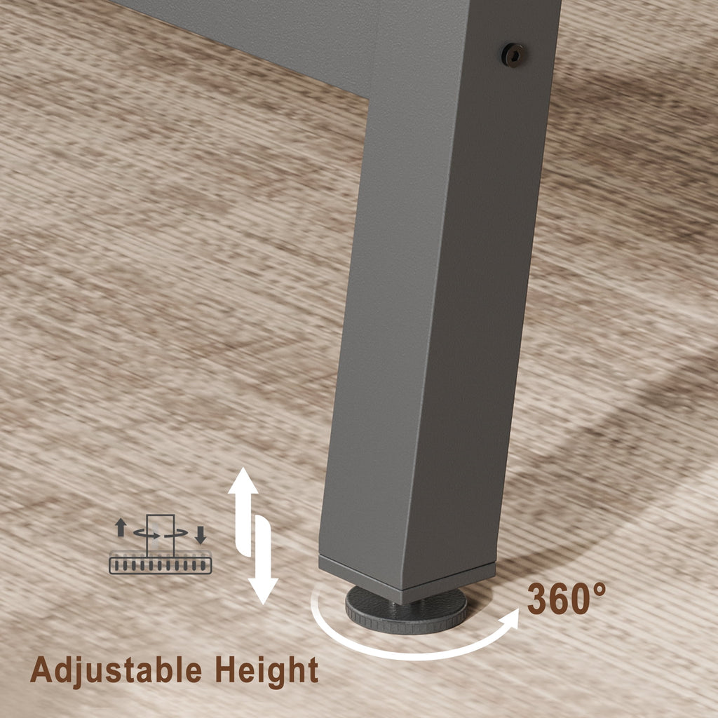 70.87 Inch Long Large Rectangle Dining Table for 6-8 People, Modern Kitchen Dining Room Table with Rustic Wooden Tabletop & Strong Metal frame(Only Gray Walnut Table)
