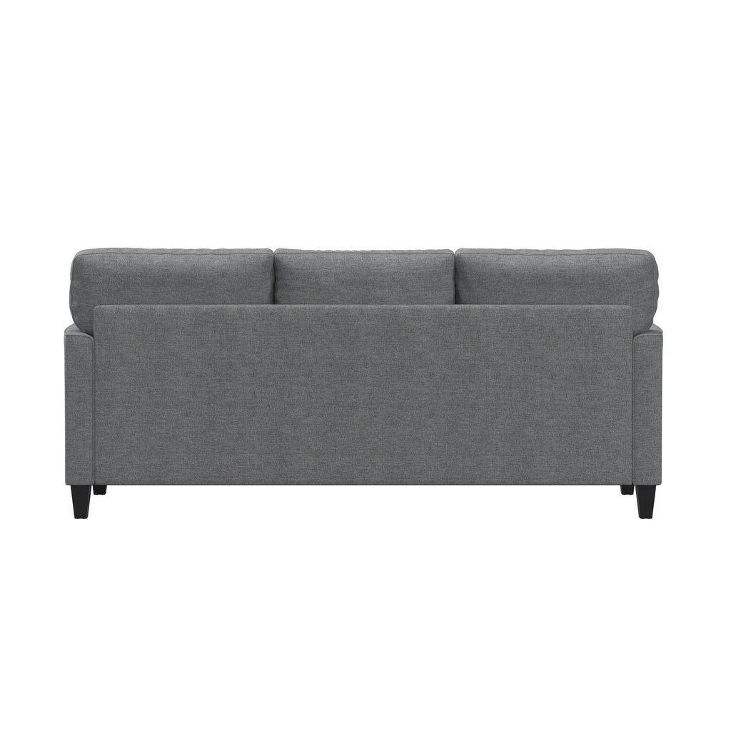 Mainstays Kensington 80 3 Seat Classic Modern Couch, Gray