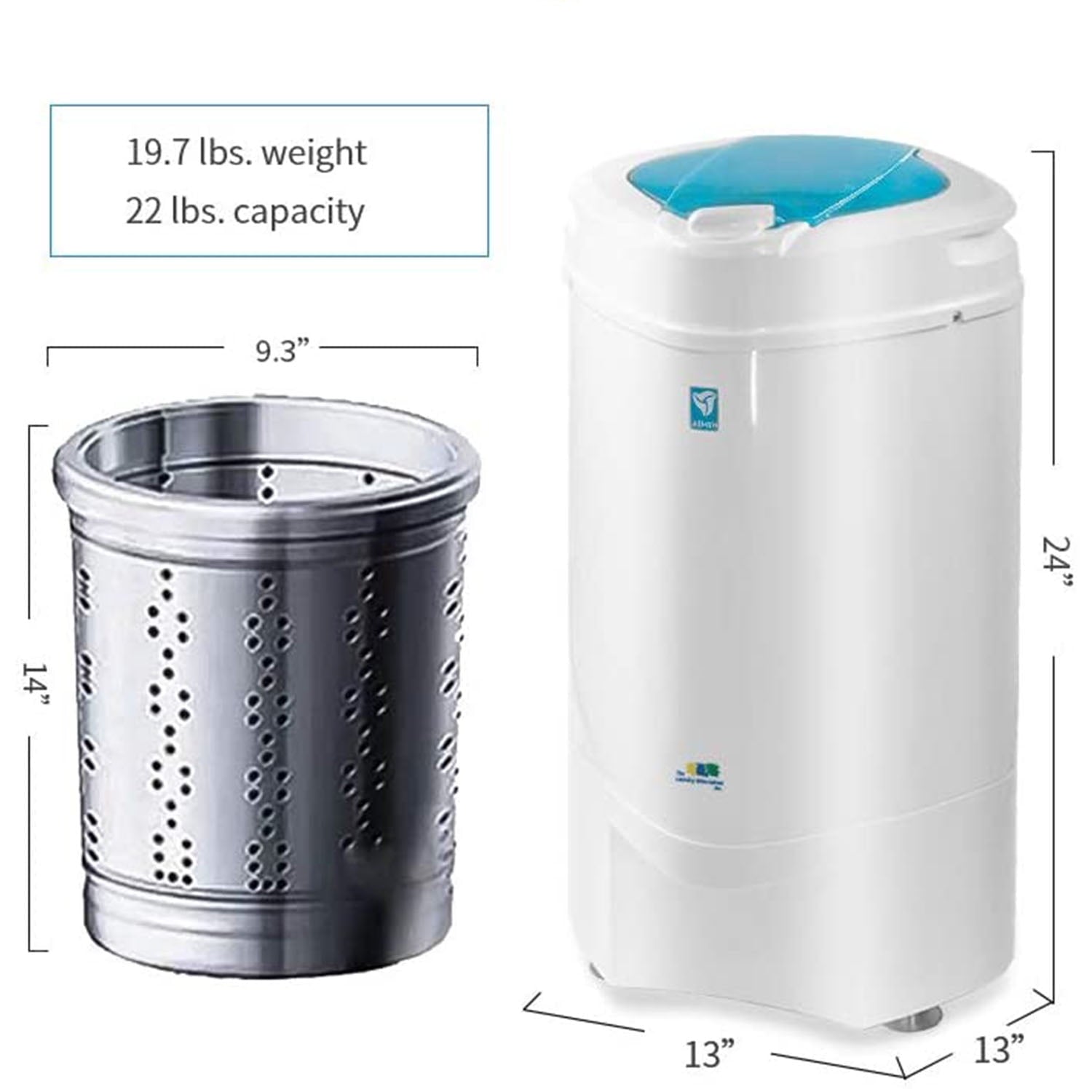 The Laundry Alternative Ninja 3200 RPM Spin Dryer w/ Suspension System