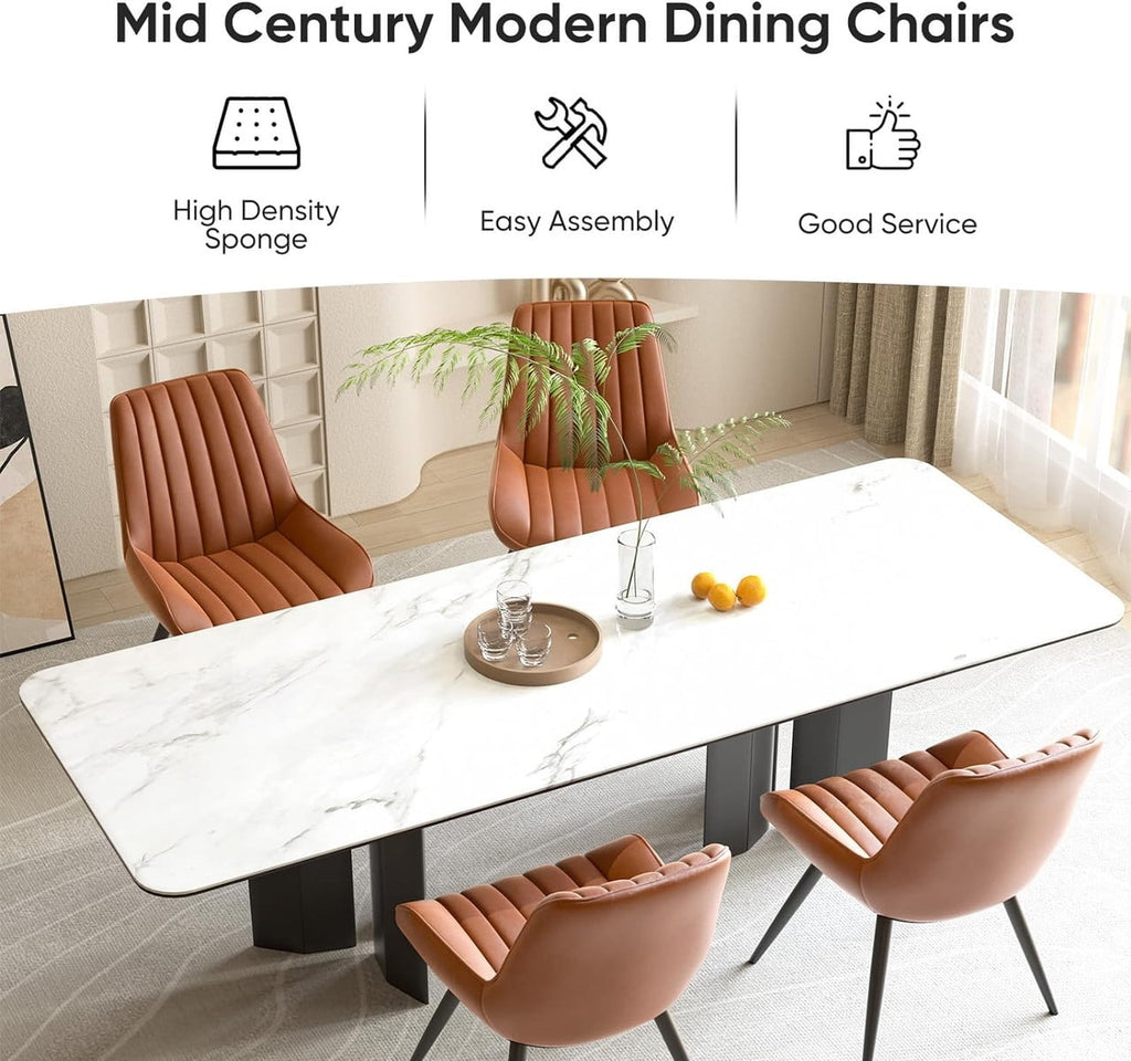 Hawsaiy 3-Piece Dining Table Set for 2, 31.5 Round Dining Table Set with 2 Upholstered Dining Chairs, Modern Farmhouse Table Set for Dining Room (Black+Black)