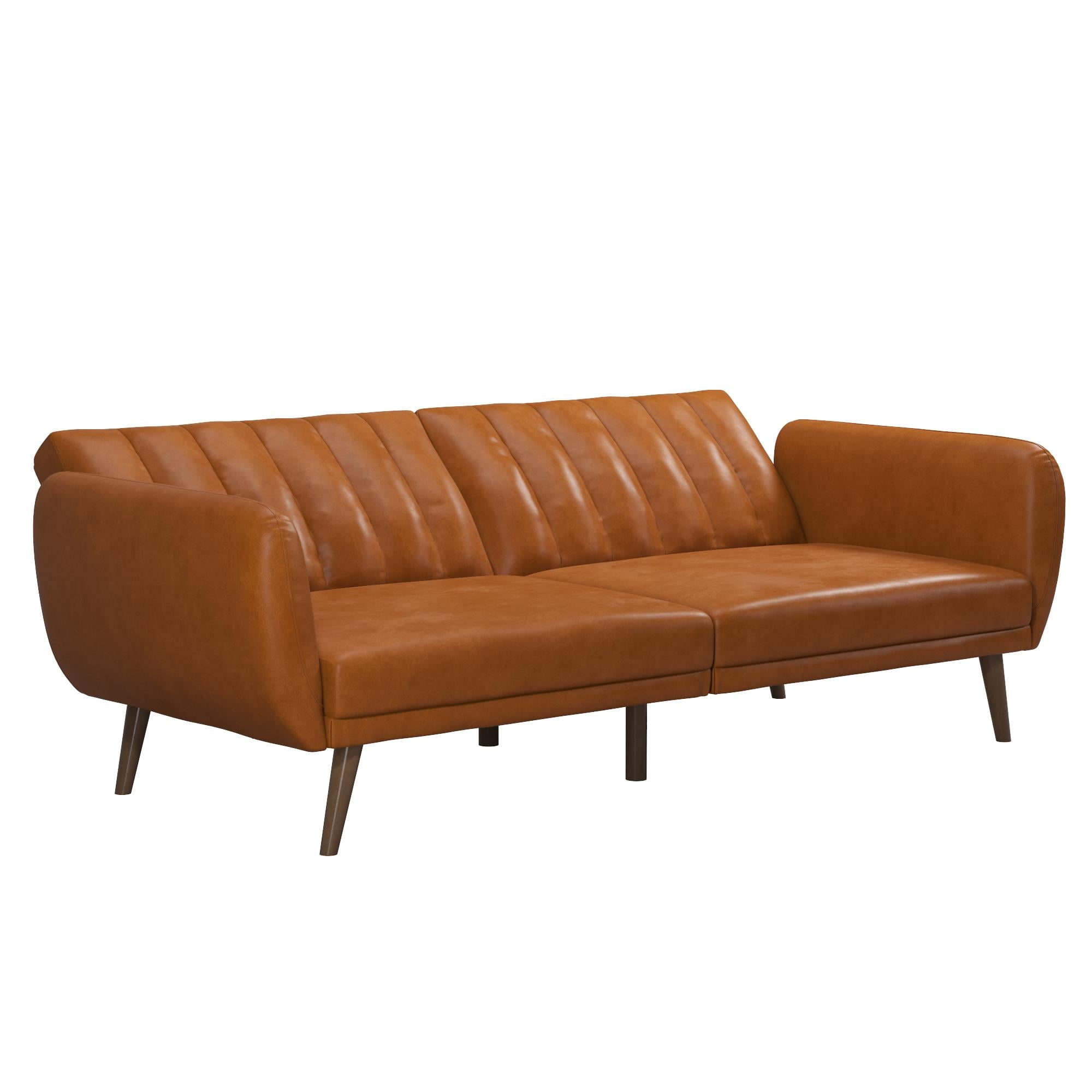 Novogratz Brittany Futon, Blue Linen