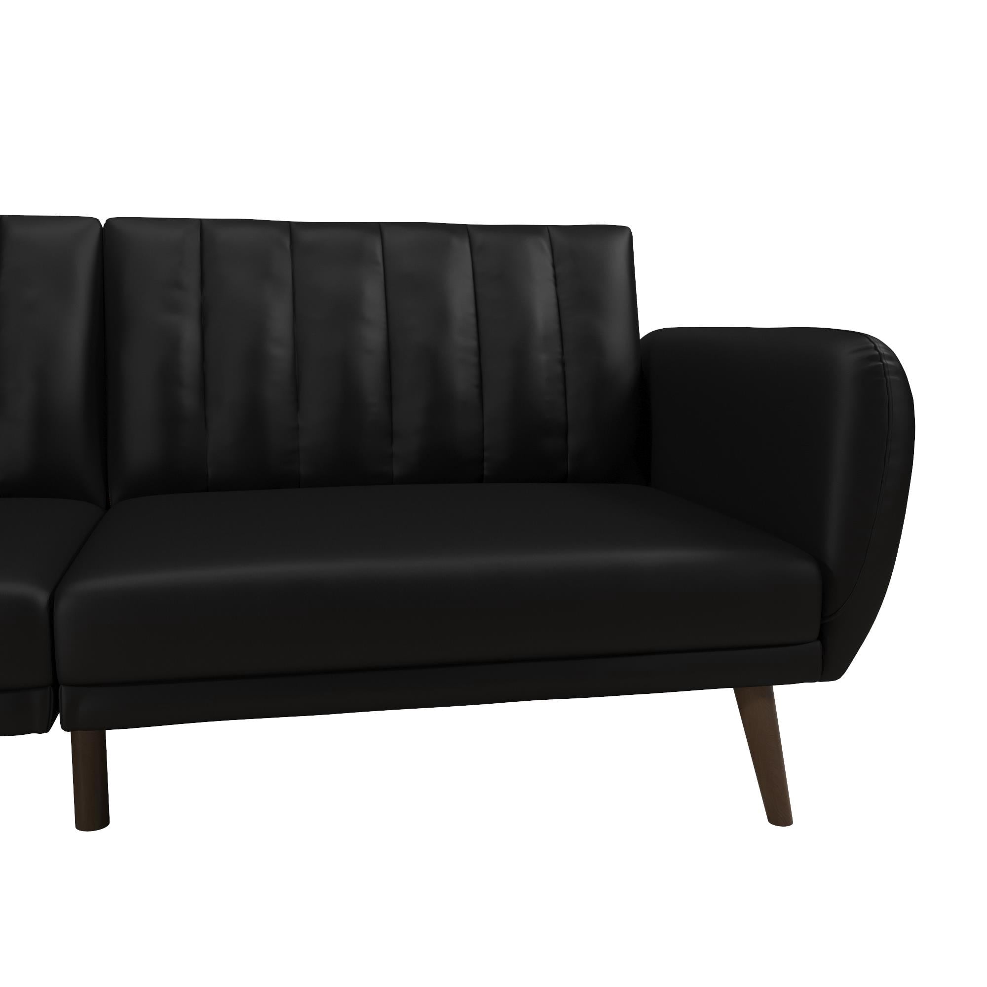 Novogratz Brittany Futon, Blue Linen