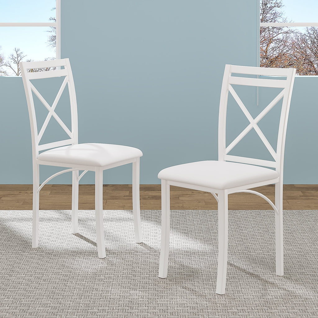 VECELO 5-Piece Dining Table Set, Modern Faux Marble Table and 4 Upholstered Chairs Set for 4, Round Dining Room Table Set for Small Space, Breakfast Nook, Apartment, Black
