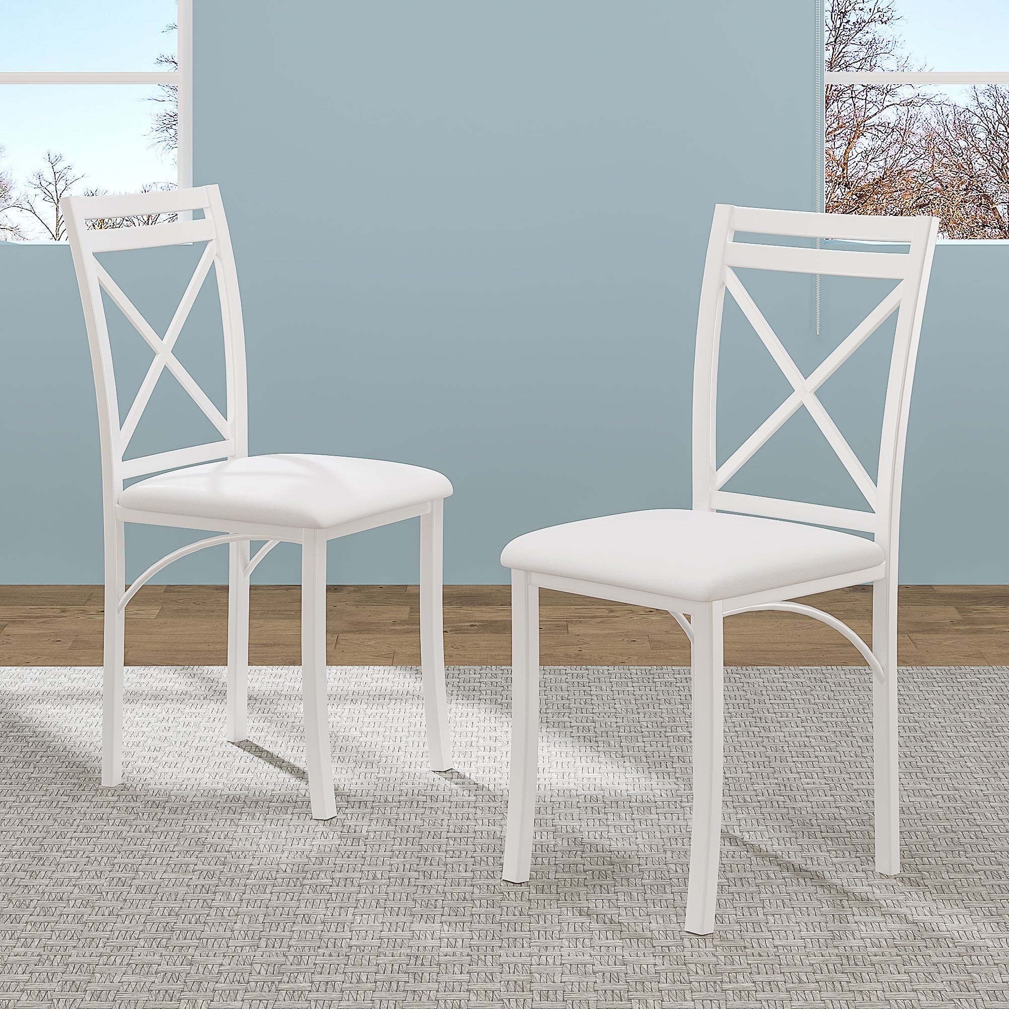 VECELO 5-Piece Dining Table Set, Modern Faux Marble Table and 4 Upholstered Chairs Set for 4, Round Dining Room Table Set for Small Space, Breakfast Nook, Apartment, Black