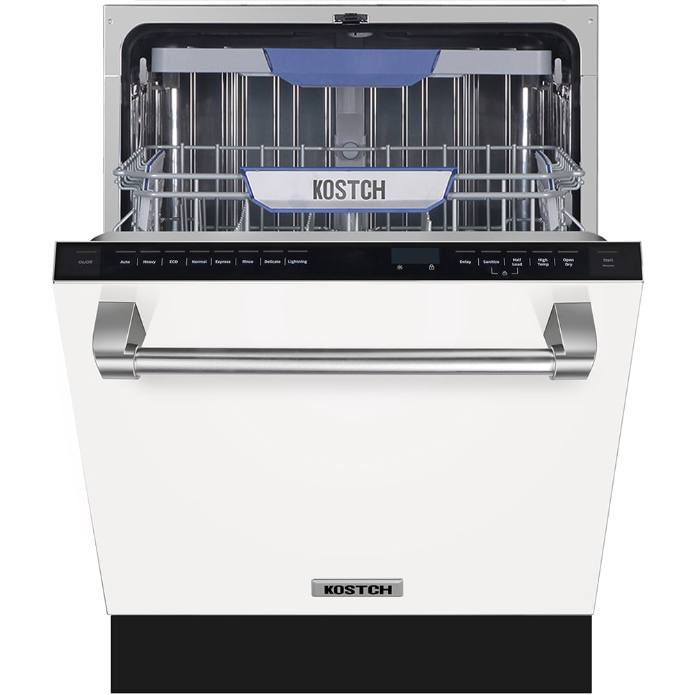 KOSTCH 24in Built-in Dishwasher with 8 wash programs & 4 Dry Options, Large Capacity 15 Place Settings,Stainless Steel Handle, 45-dBA Ultra-Quiet, ENERGY STAR Certified