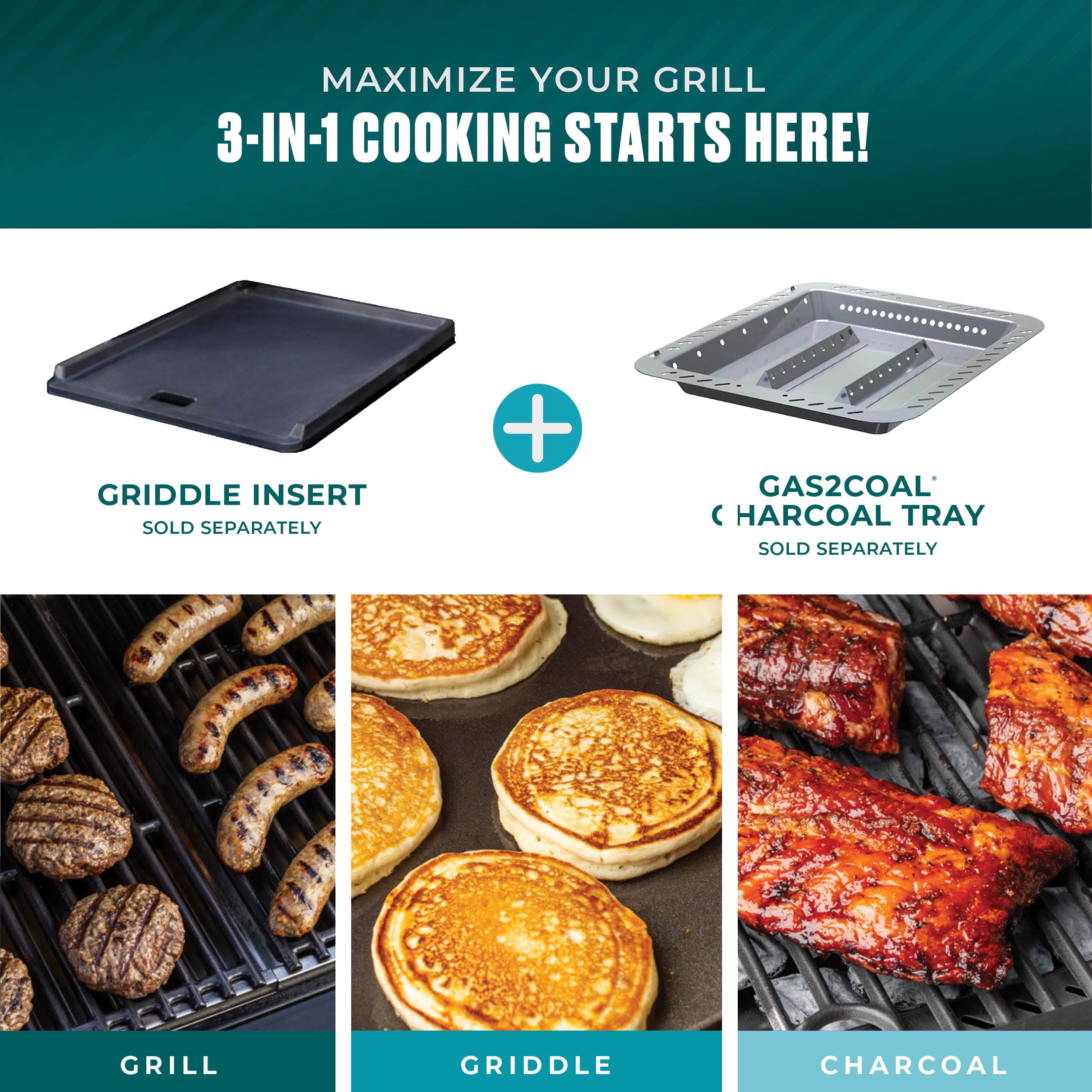 Charbroil® Performance Series™ FlavorMax™ 4 Burner Gas Grill Cabinet with Side Burner, Stainless Steel