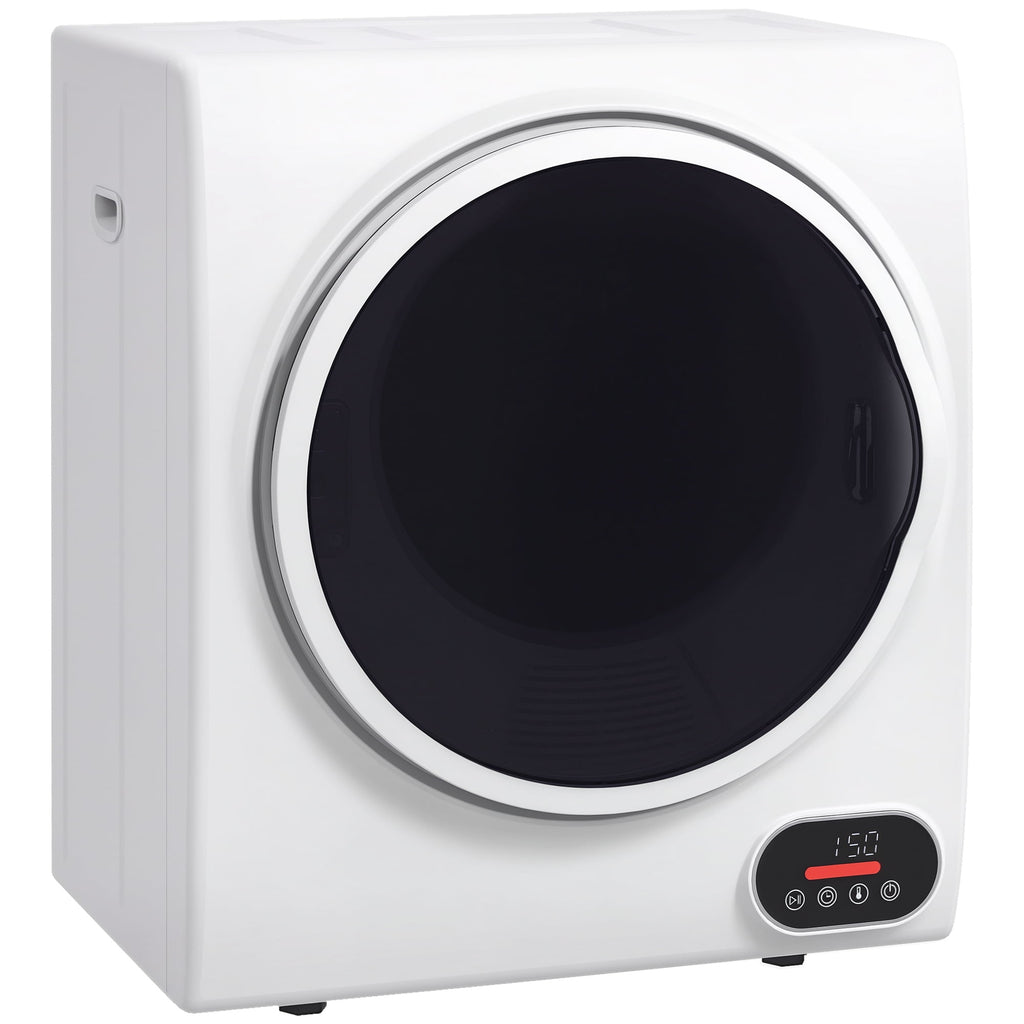 HOMCOM 9 lb 120V White Electric Dryer