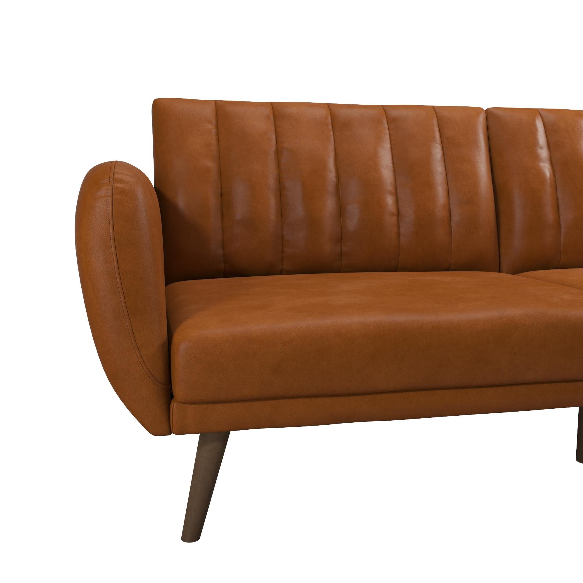 Novogratz Brittany Futon, Blue Linen