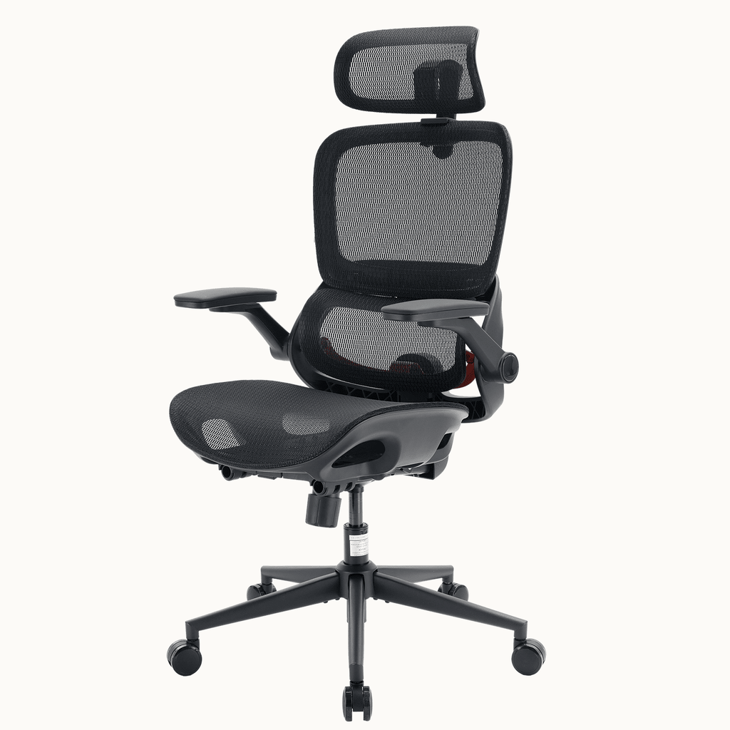 SIHOO B100 Pro Ergonomic Office Chair, Adaptive Elastic Lumbar Desk Chair, 4D Arms & 3D Ultra-Wide Headrest Computer Chair for Teenager, High Back Executive Chair for Home Office & Gaming, White