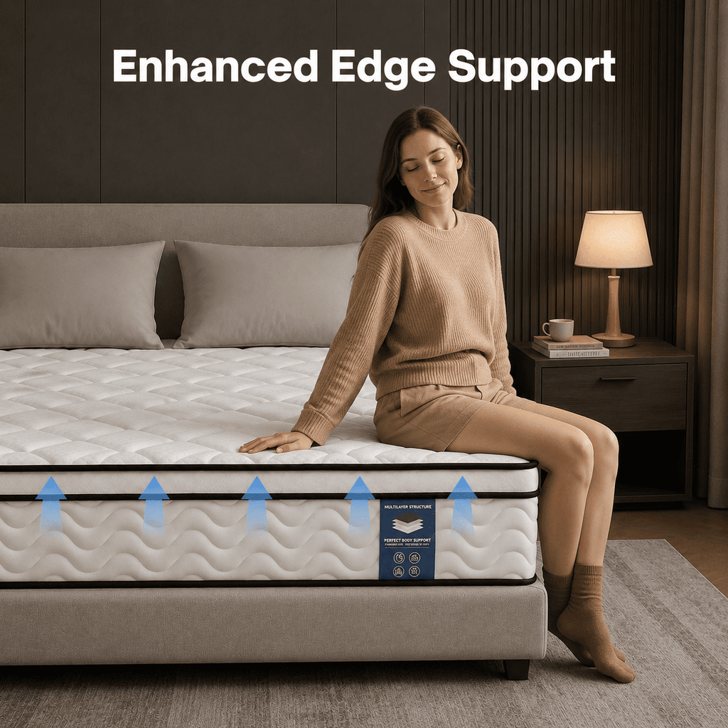 Gravellaire 12 Queen Mattress in a Box, Gel Memory Foam and Pocket Spring Hybrid Mattress, Medium Comfort, Pressure Relief, Adult