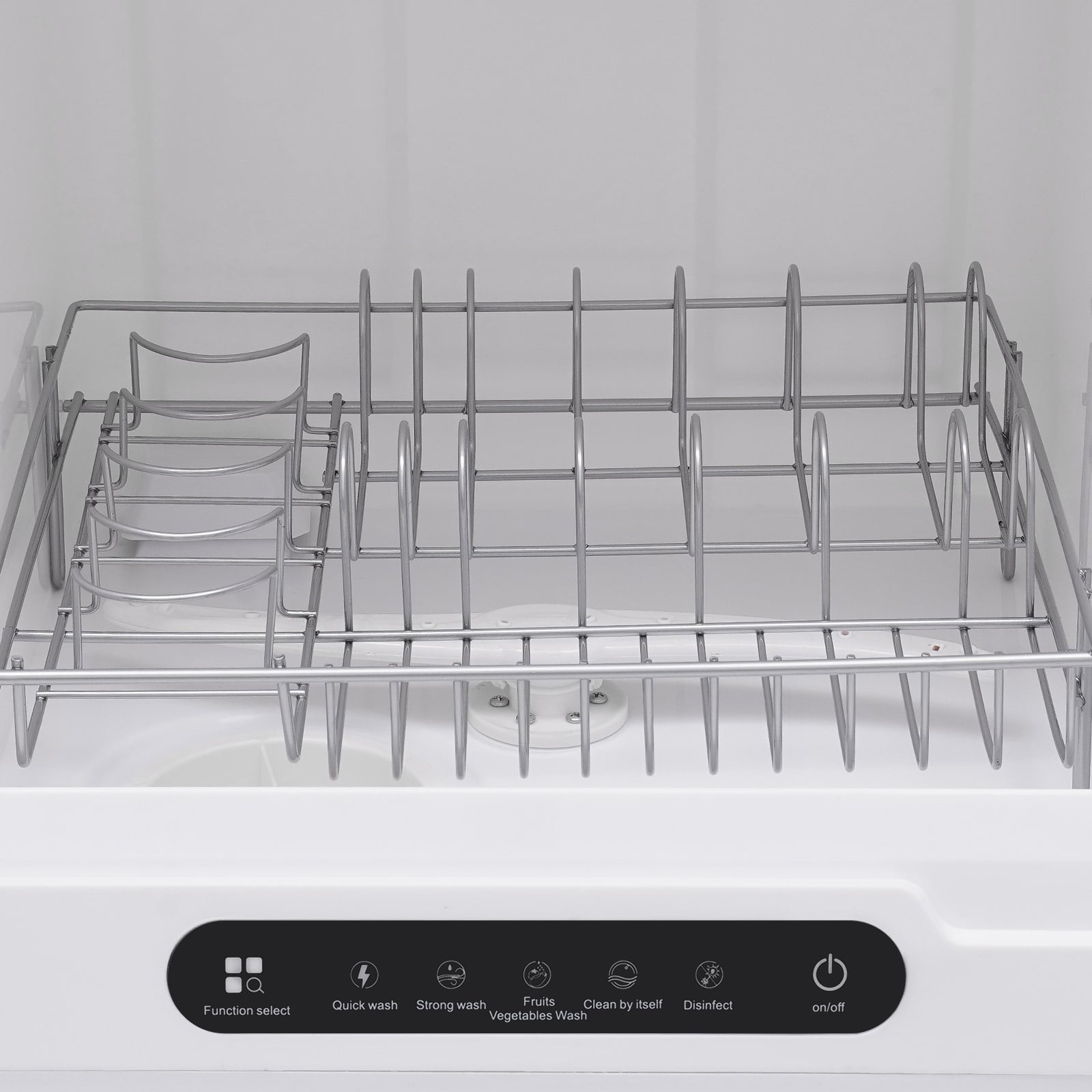 ToppiJoy Portable Countertop Dishwasher with 5 Washing Functions, Quick Wash, Sterilization & Energy-Saving Design – Ideal for Small Kitchens, Apartments, and Family Homes