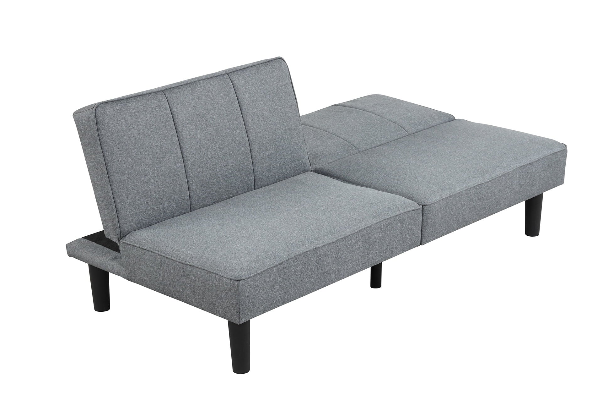 Mainstays 66 Studio Futon, Gray Linen Upholstery