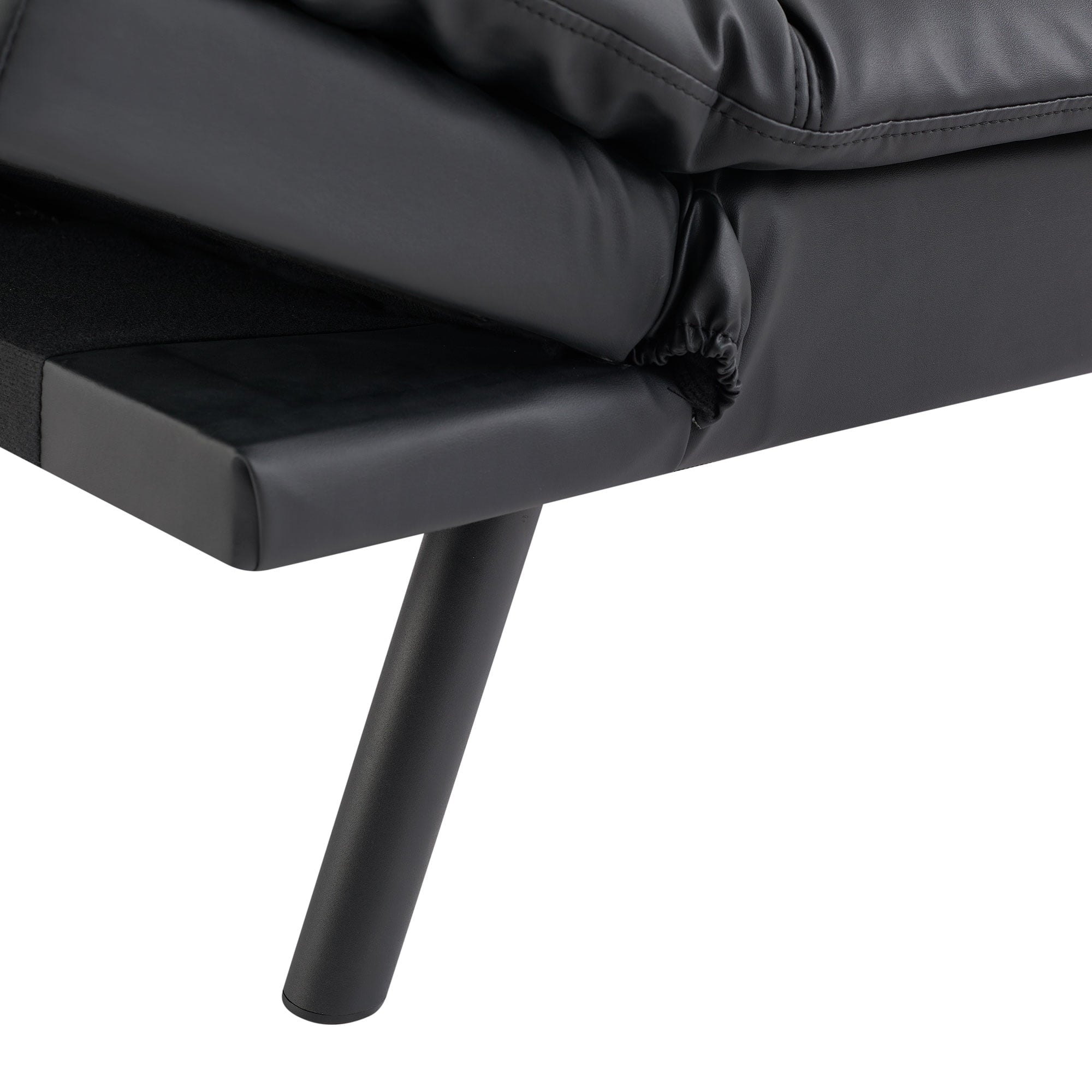 Mainstays 72 Memory Foam Futon Sofa Bed,Black
