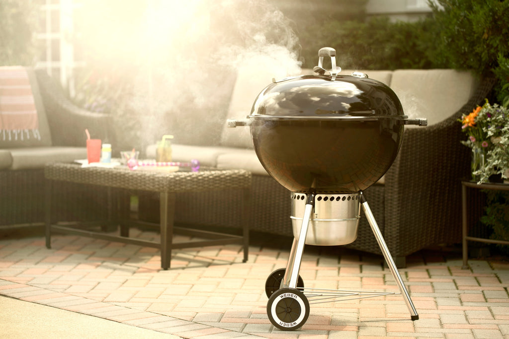 Weber Original Charcoal Grill, 22 Inch Premium Kettle Charcoal Grill, Black
