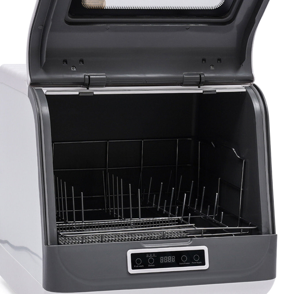Countertop Dishwasher, Portable Countertop Dishwasher, Mini Dishwasher for Small Households, Apartments, Boats, and Campers/ RVS with Limited Space