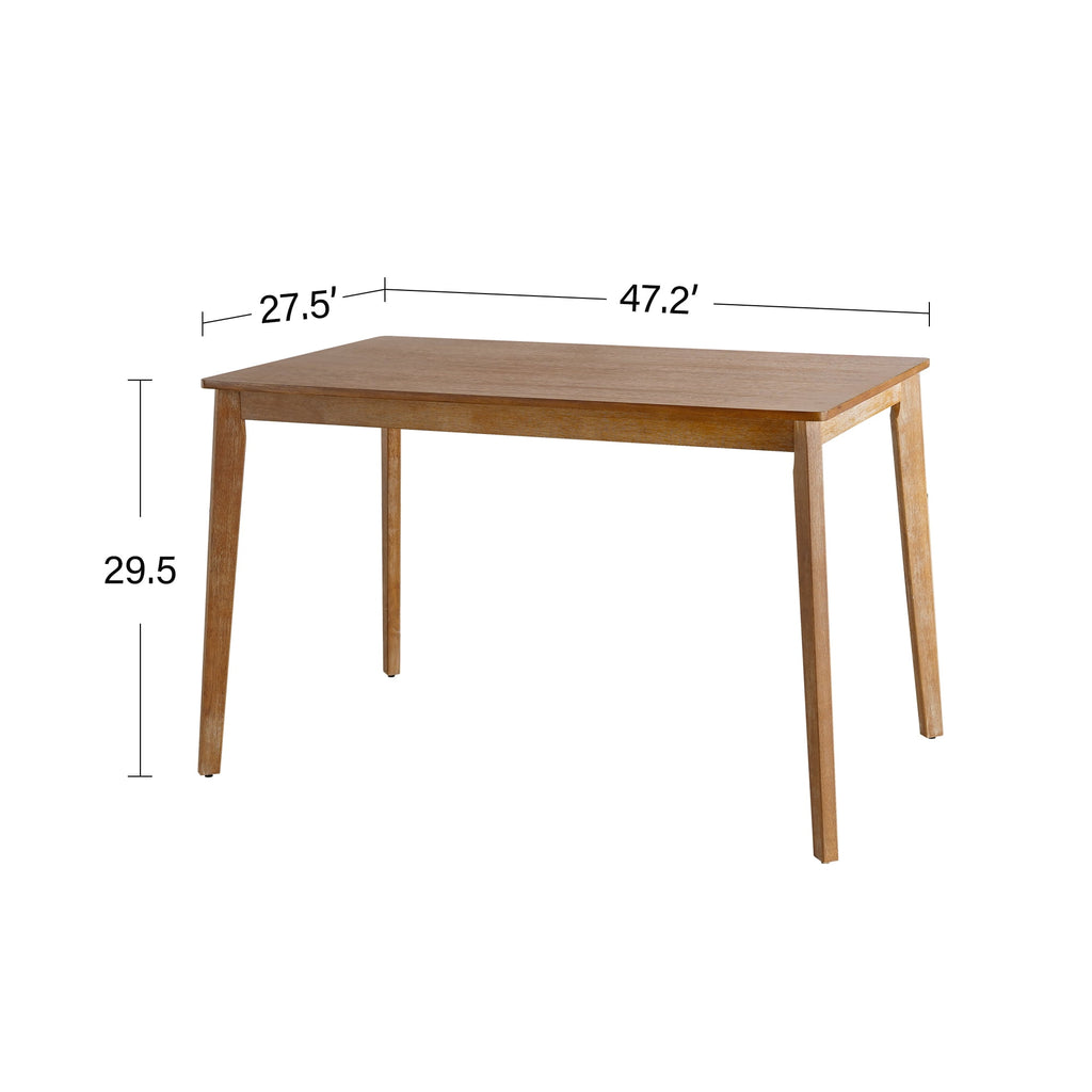 KithKasa Rectangular Dining Table Set for 4 , Kitchen Table and Chairs for 4, 5 Piece Space Saving Wood Kitchen & Dining Room Tables Set Furniture