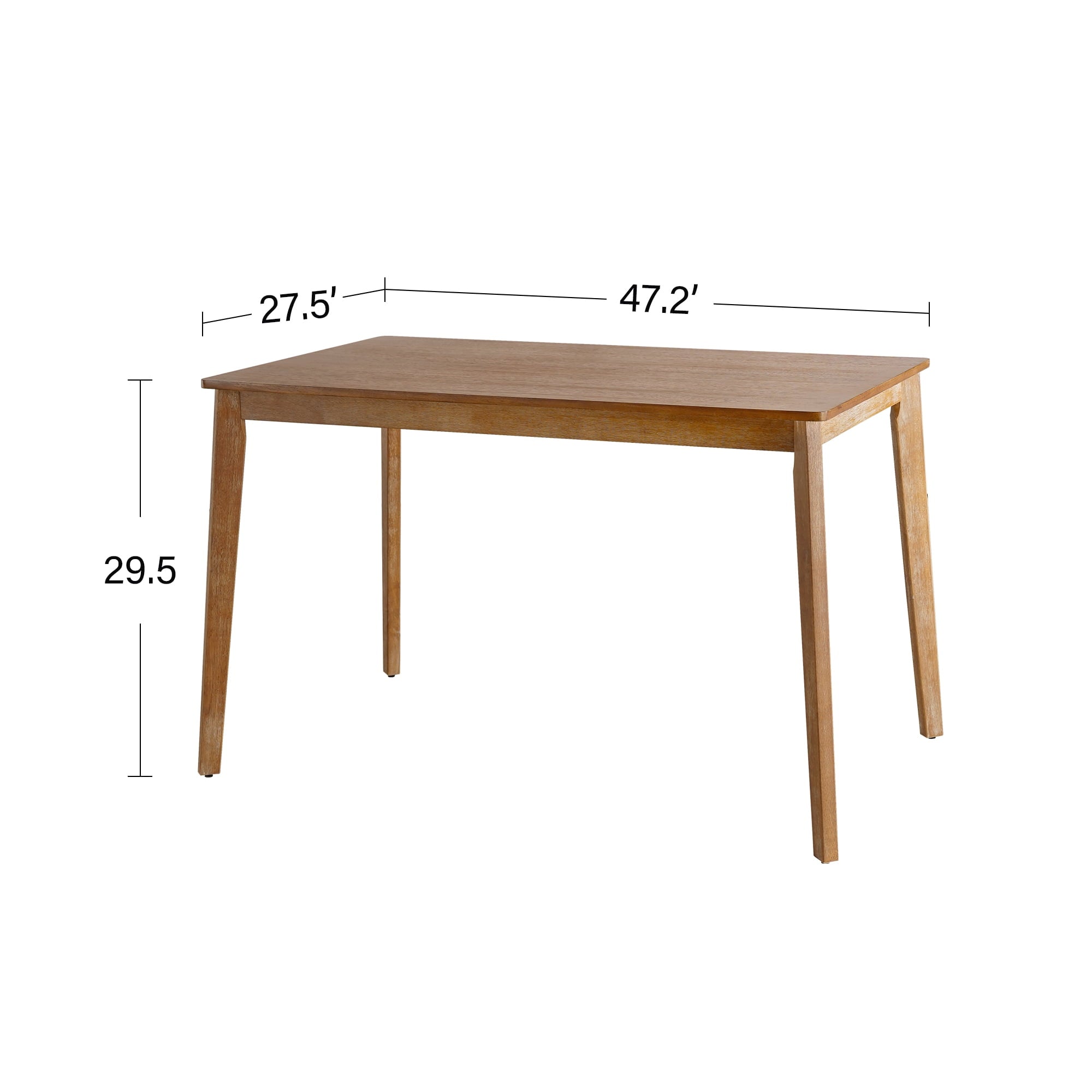 KithKasa Rectangular Dining Table Set for 4 , Kitchen Table and Chairs for 4, 5 Piece Space Saving Wood Kitchen & Dining Room Tables Set Furniture