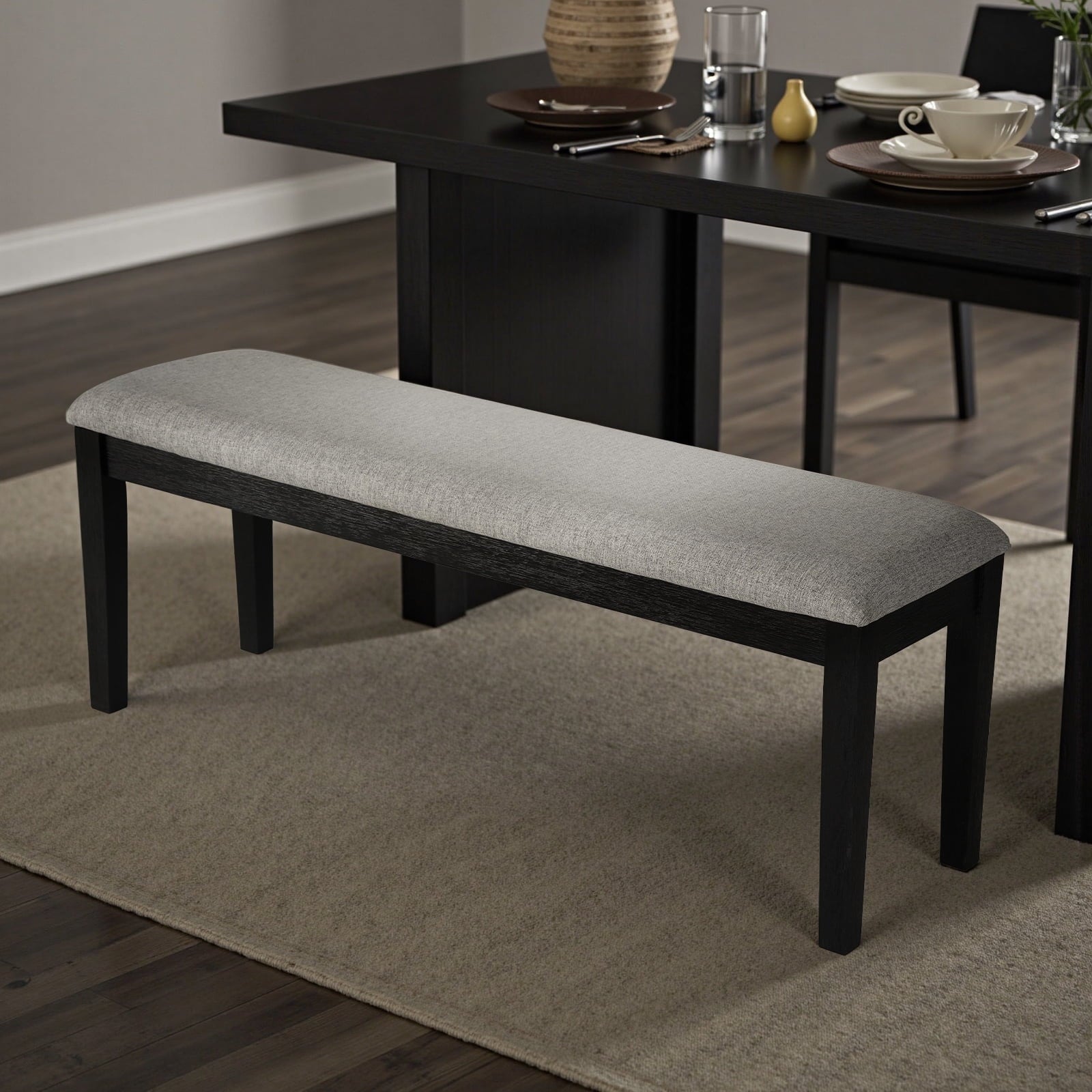 Kithkasa 47 Dining Table for 6 People,Wooden Farmhouse Kitchen Table for Kitchen, Living Room,Dining Room,Natural