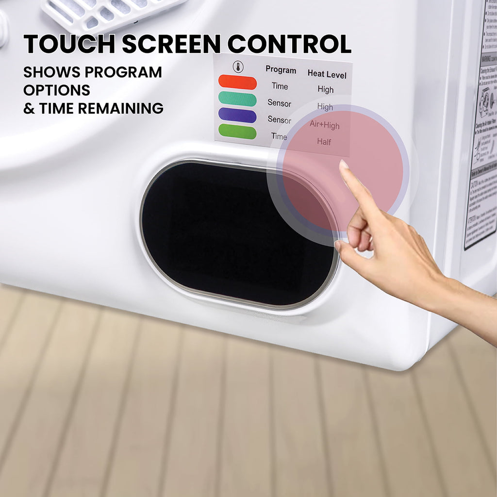 Pinnacle 21-852 S Compact Short Dryer with Digital Controls - 3.2 cu.ft., Silver