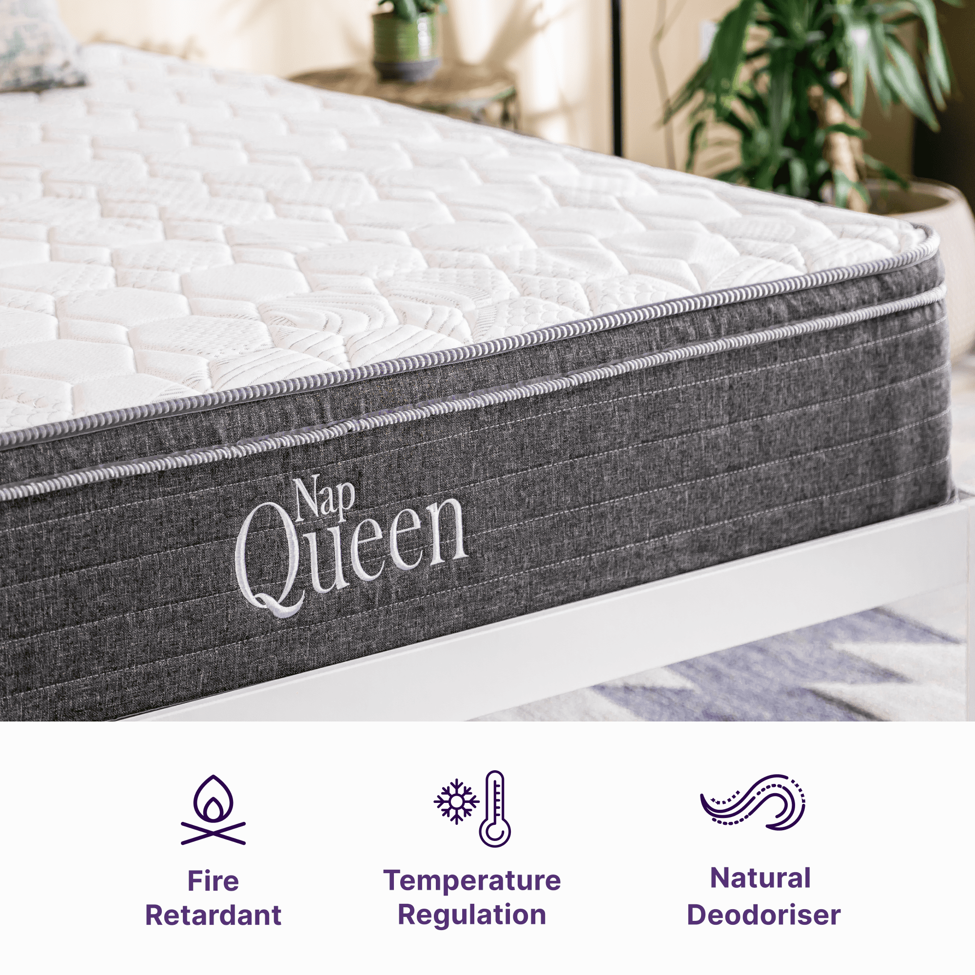 Nap Queen Victoria 10 Inch Gel-Infused Hybrid Queen Mattress