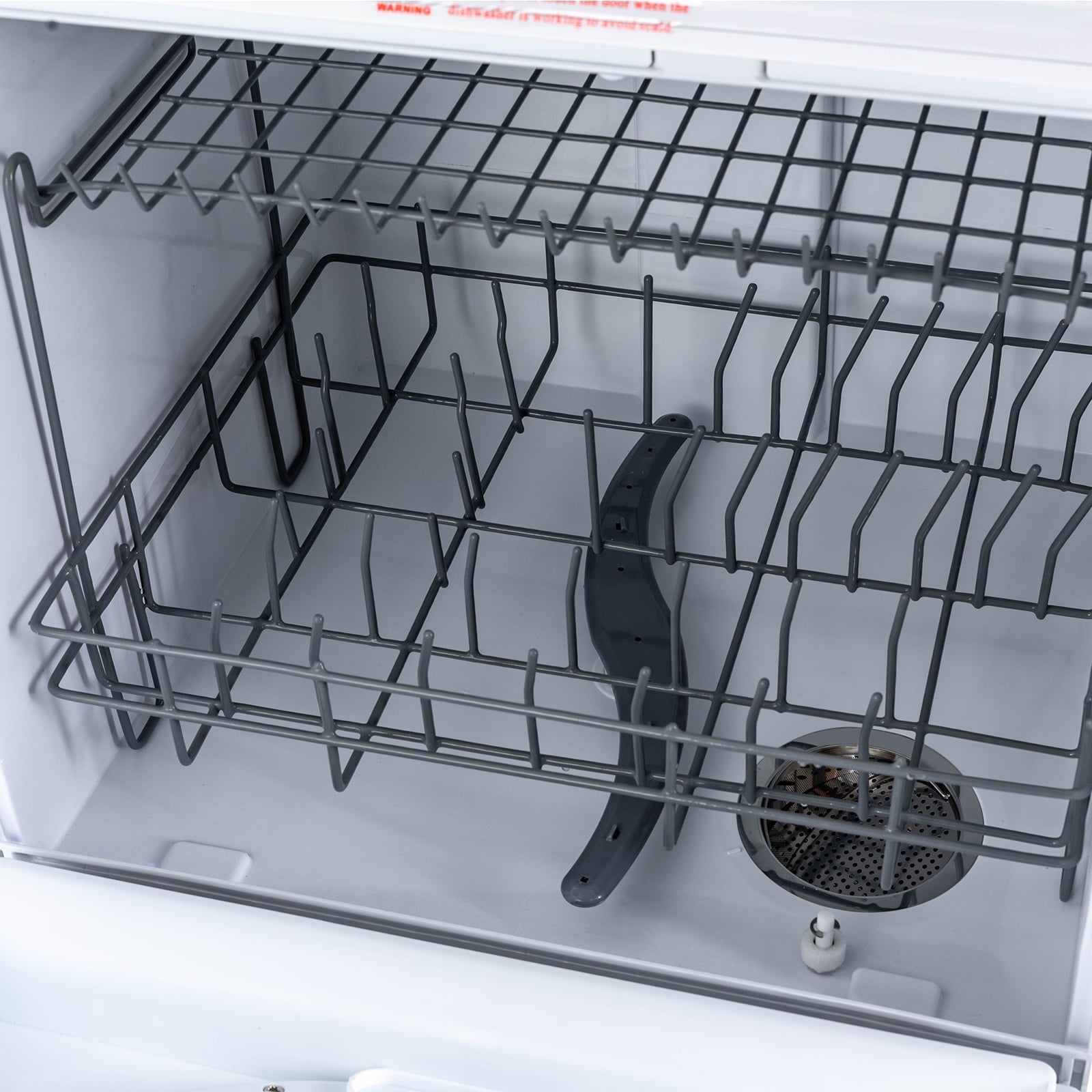 Portable Countertop Dishwasher, Compact Mini Dishwasher with 7L Built-in Water Tank,5 Cleaning Program and Air-Dry Function No Hookup Needed White