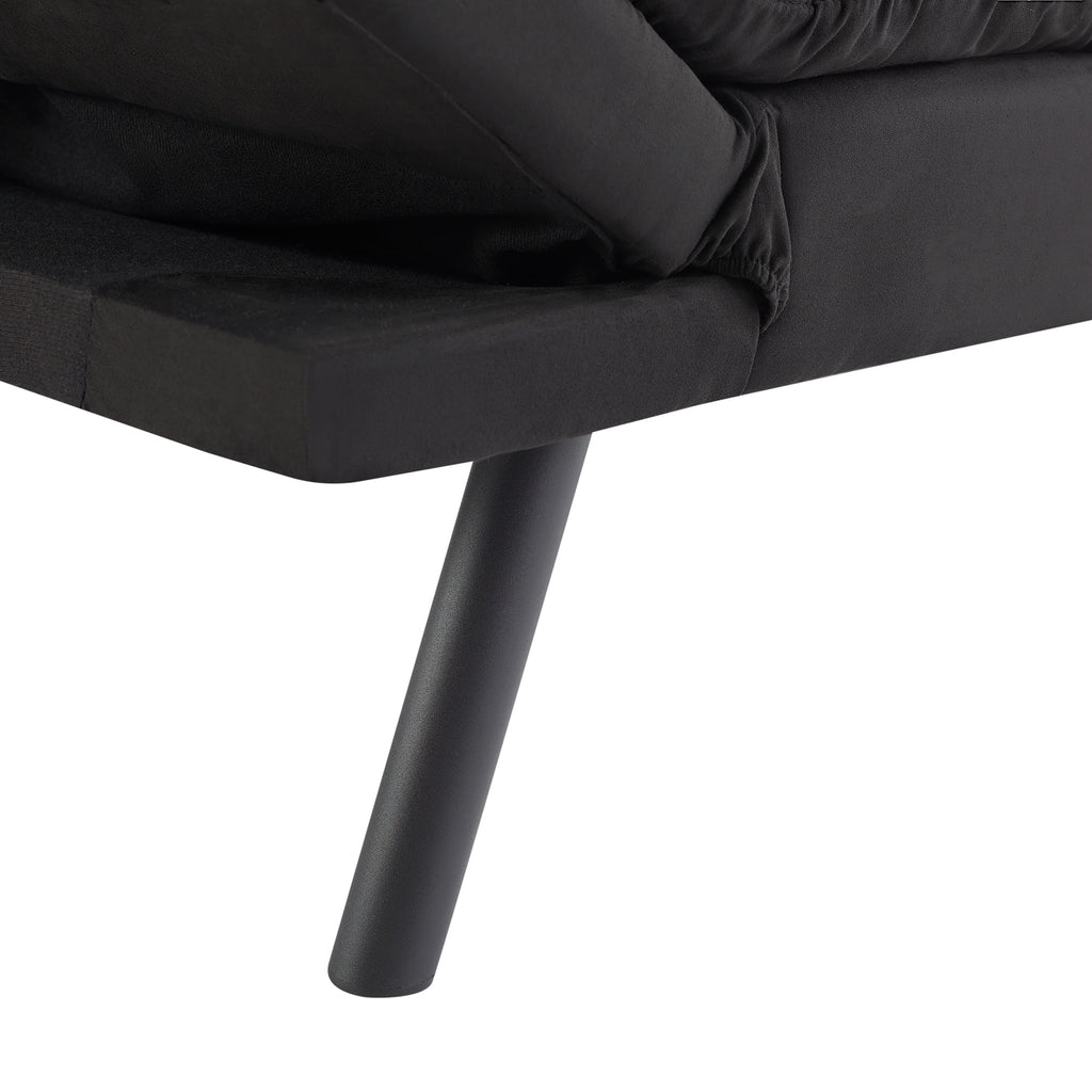 Mainstays 72 Memory Foam Futon Sofa Bed,Black