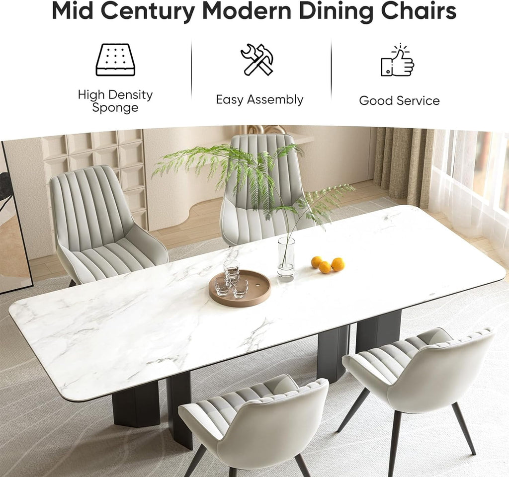 Hawsaiy 3-Piece Dining Table Set for 2, 31.5 Round Dining Table Set with 2 Upholstered Dining Chairs, Modern Farmhouse Table Set for Dining Room (Black+Black)