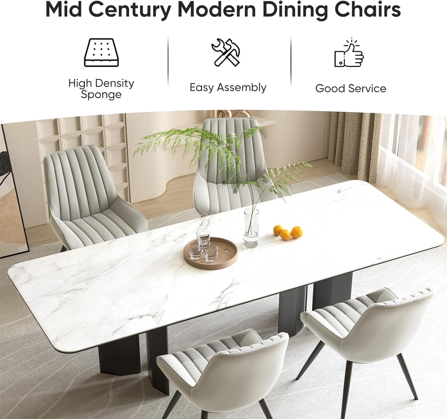 Hawsaiy 3-Piece Dining Table Set for 2, 31.5 Round Dining Table Set with 2 Upholstered Dining Chairs, Modern Farmhouse Table Set for Dining Room (Black+Black)