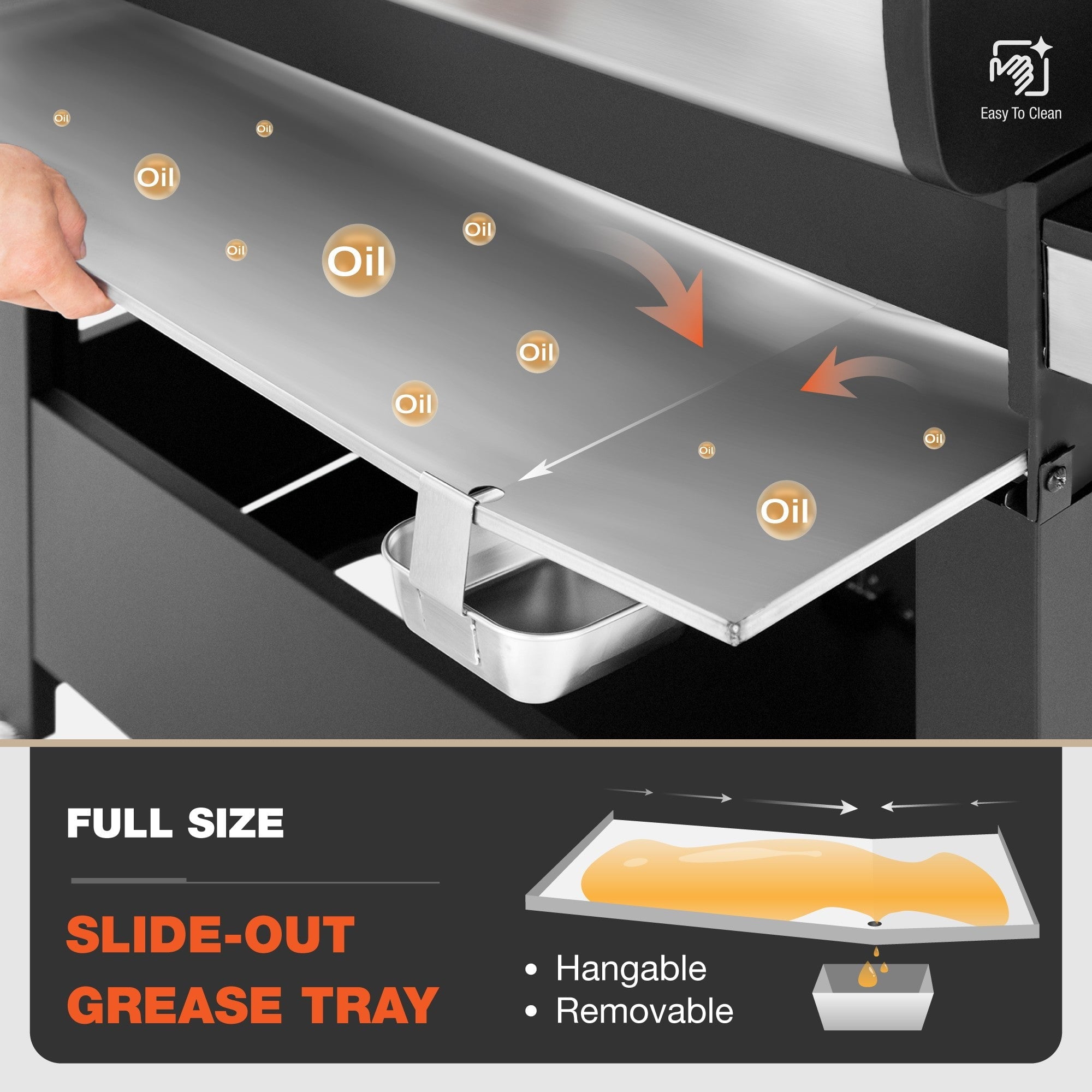 Alpha Joy 4-Burner Propane Gas Grill and Griddle Combo with Side Burner in Black