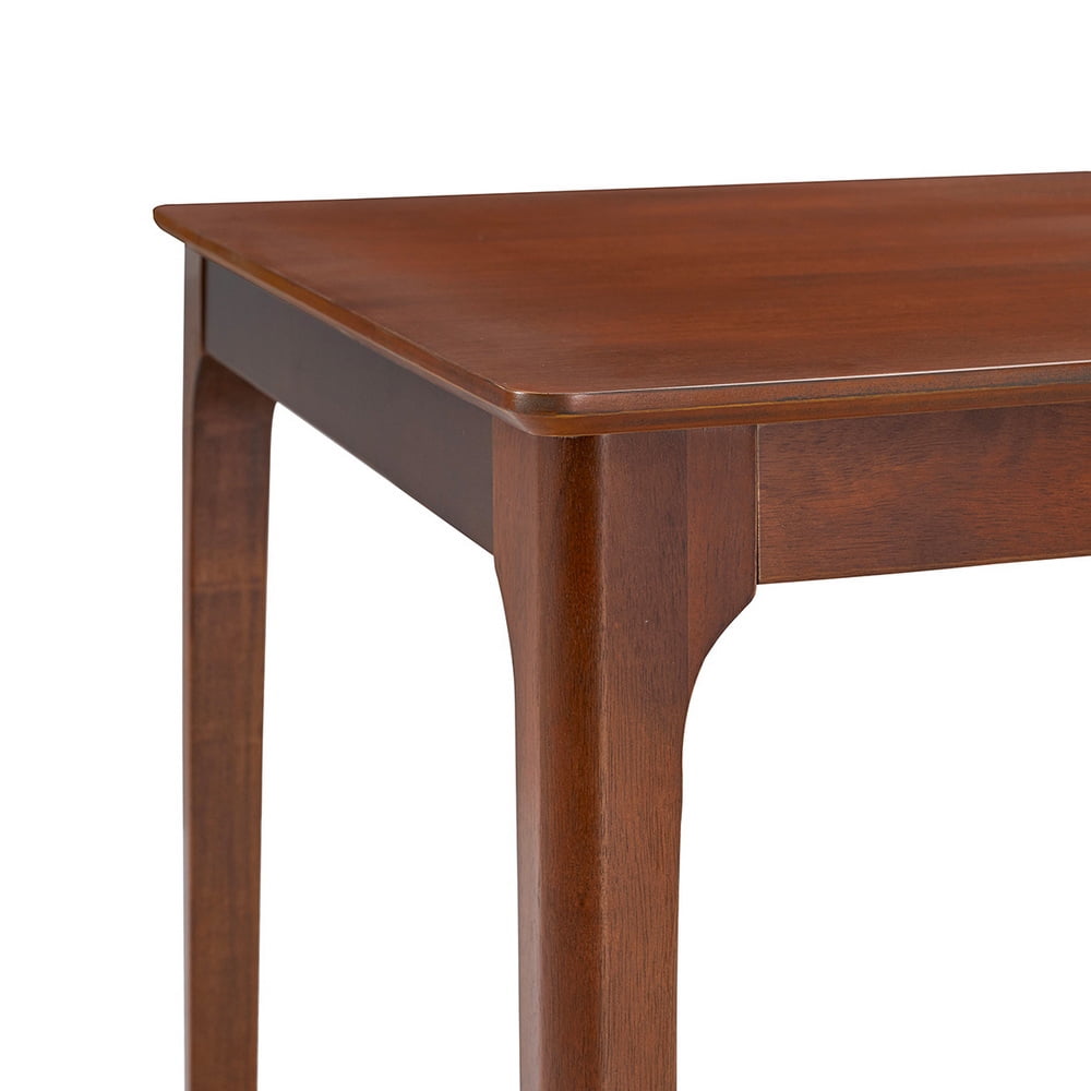 ACTU 57.9 Rectangular Wood Dining Table, Mid-Century Kitchen Table for Dining Room, Walnut