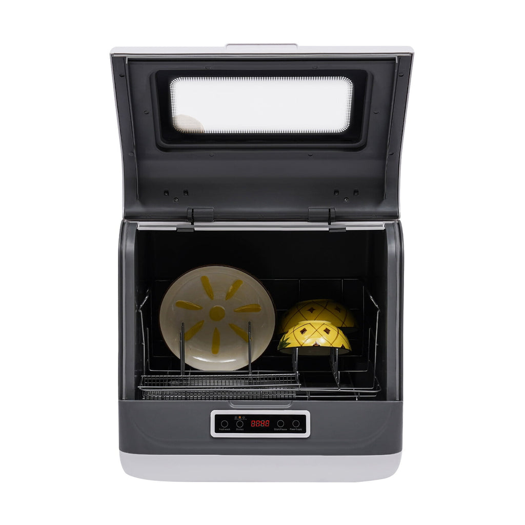 1 PCS Stainless Steel Countertop Dishwasher, Portable Countertop Dishwasher, Mini Dishwasher, Voltage: 110V, Rated Power: 800W, Frequency: 60Hz, Maximum Water Consumption: 8L/2.11Gal