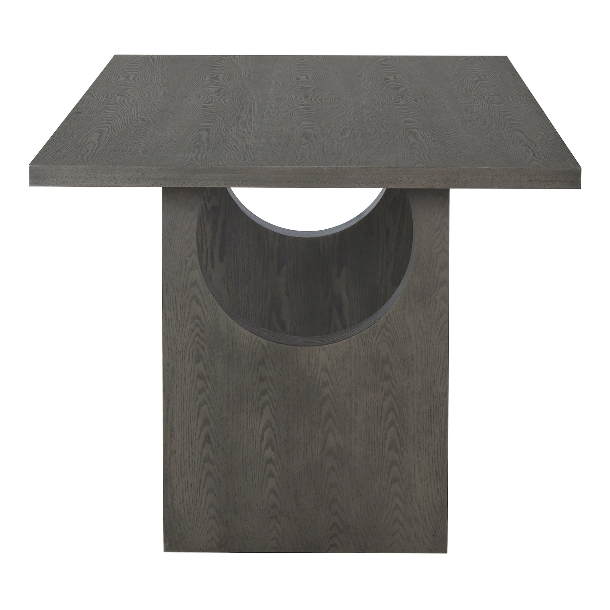 Harper & Bright Designs 7 Pieces Retro Dining Set for 6, Wood Rectangular Table with Designed Trestle Base and 6 Upholstered Chairs for Dining Room and Kitchen, Grey