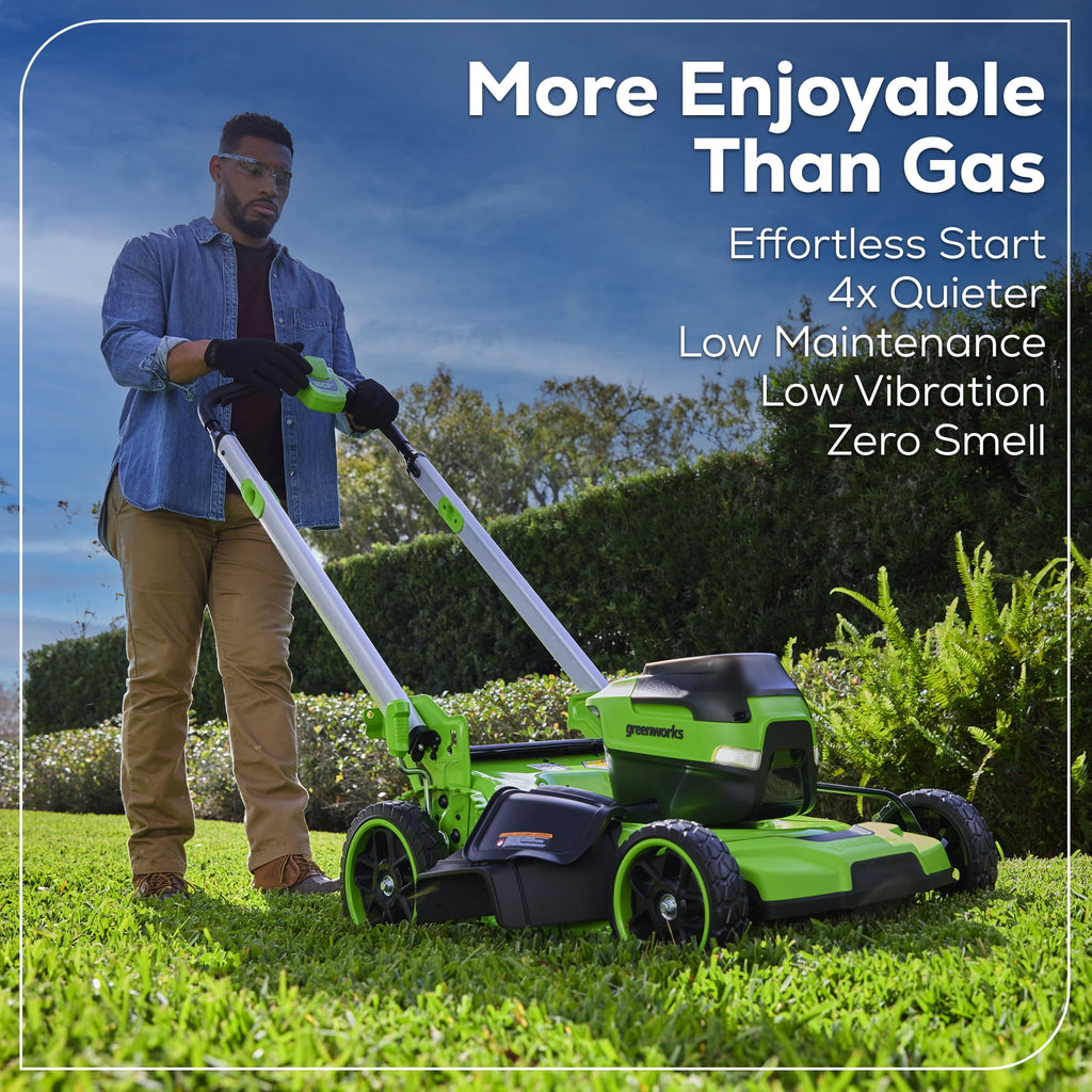 Greenworks 60V 21 Push Lawn Mower + (1) 5.0 Ah Battery & Charger 2546502