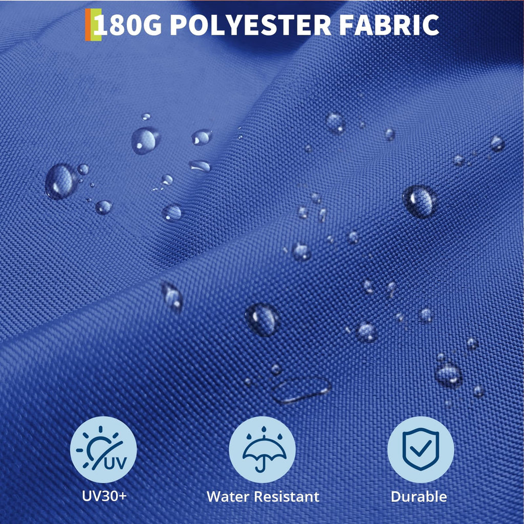 10x10 FT Offset Patio Umbrella with Base Included, 360° Rotation Large Square Cantilever Umbrella, Outdoor Sun Shade with Easy Tilt for Pool, Backyard, Deck, Garden, Navy Blue