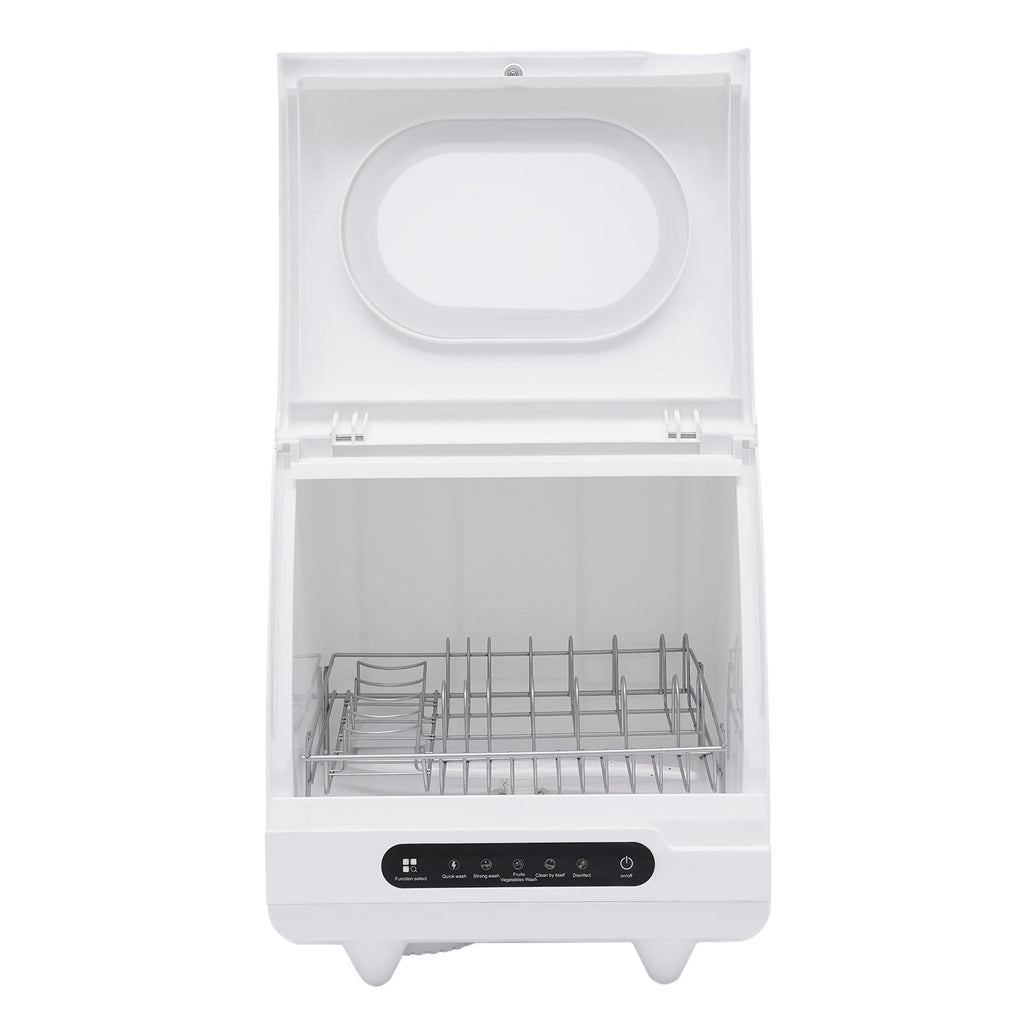 ToppiJoy Portable Countertop Dishwasher with 5 Washing Functions, Quick Wash, Sterilization & Energy-Saving Design – Ideal for Small Kitchens, Apartments, and Family Homes
