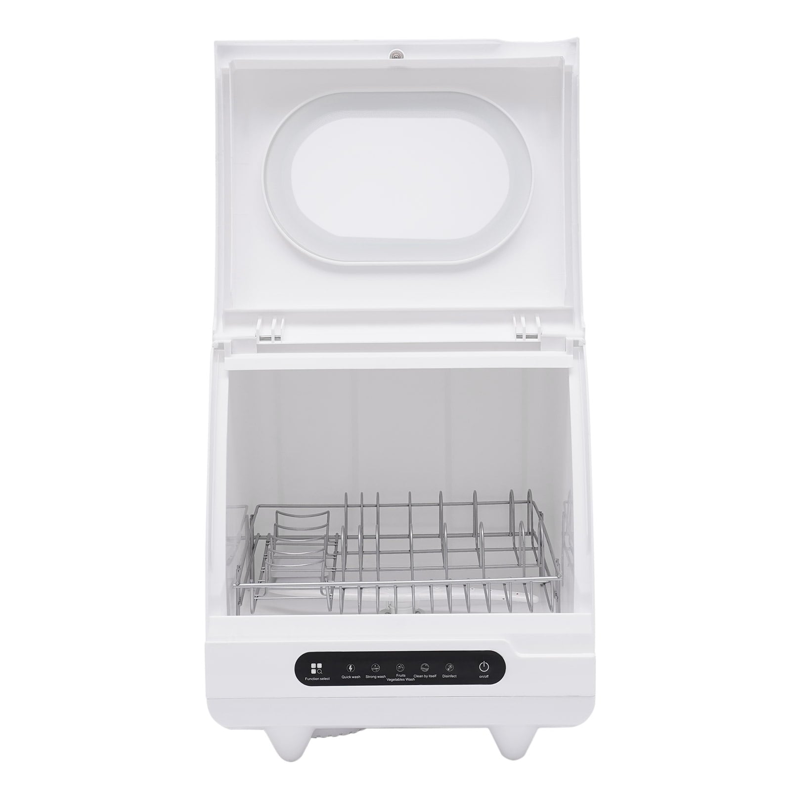 ToppiJoy Portable Countertop Dishwasher with 5 Washing Functions, Quick Wash, Sterilization & Energy-Saving Design – Ideal for Small Kitchens, Apartments, and Family Homes