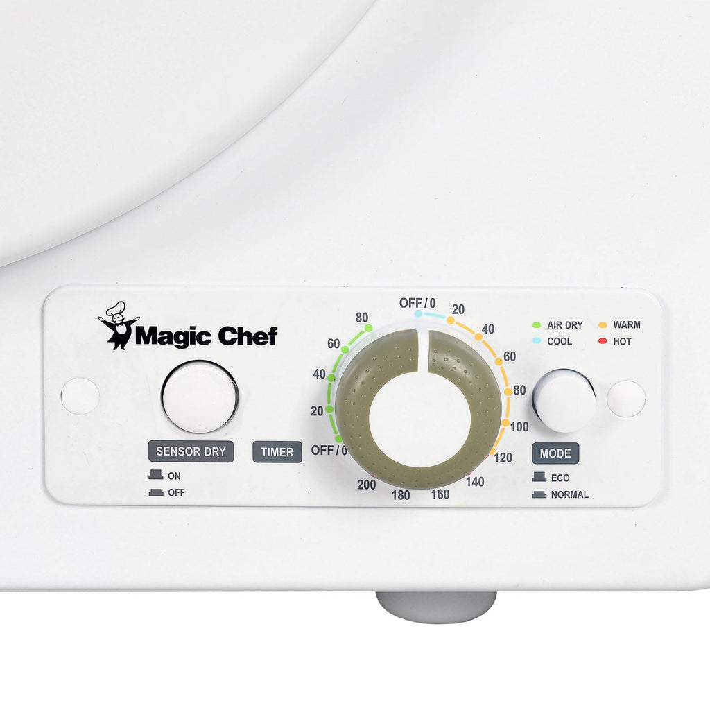 Magic Chef 2.6 cu ft Compact Electric Dryer, White