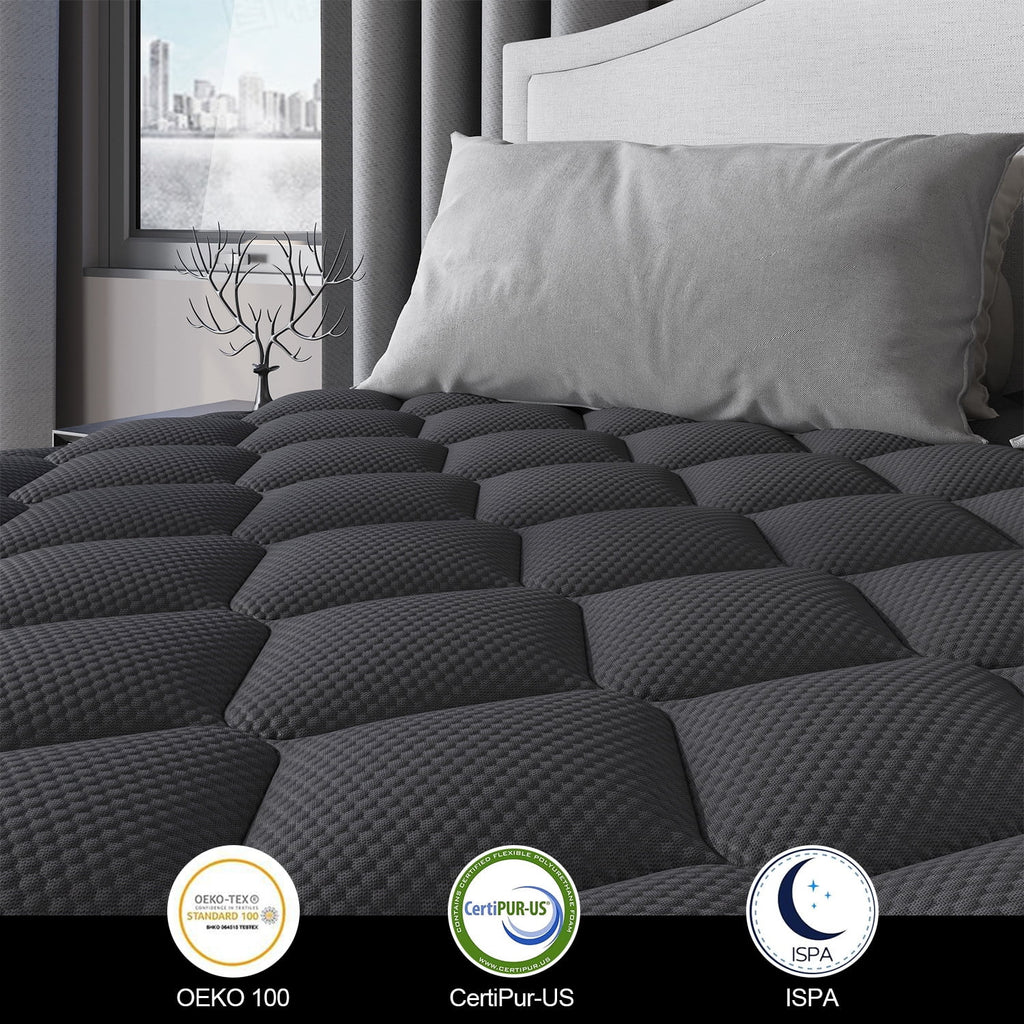 Viscountess 12 Inch Full Mattress Eurotop with Gel Memory Foam Hybrid Mattress in a Box Individually Wrapped Pocket Coils Innerspring Motion Isolation Edge Support