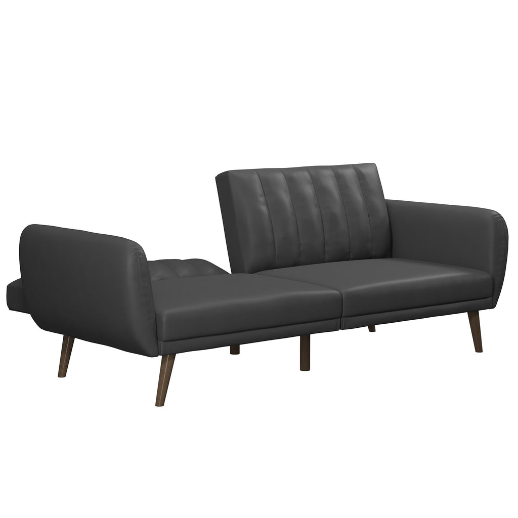 Novogratz Brittany Futon, Blue Linen