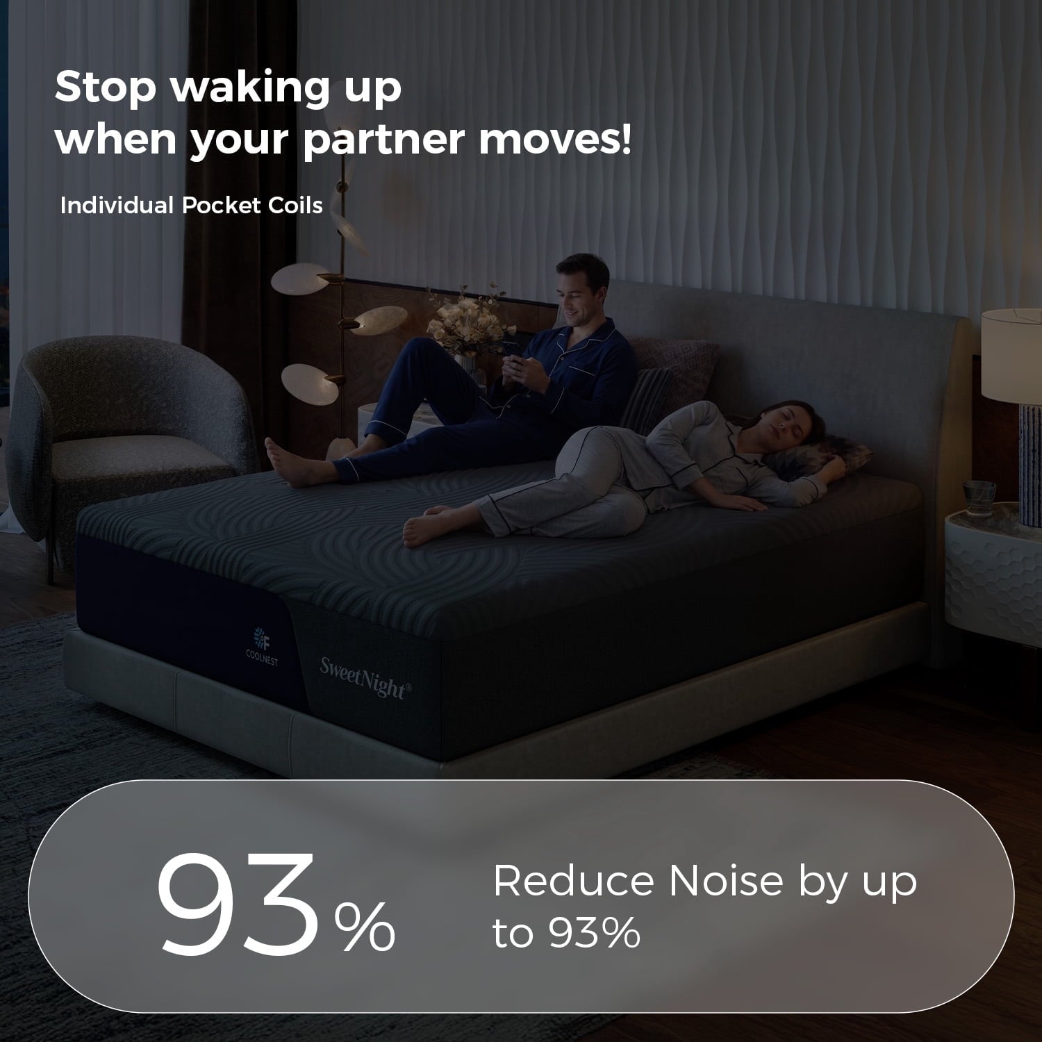 Sweetnight CoolNest® Essential Memory Foam Queen Size Mattress 13 inch Cooling Gel Mattresses in a Box,CertiPUR-US Certified,Scientific Support,Medium