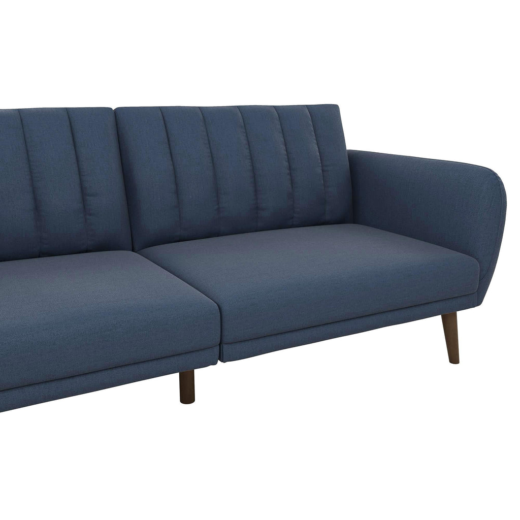 Novogratz Brittany Futon, Blue Linen