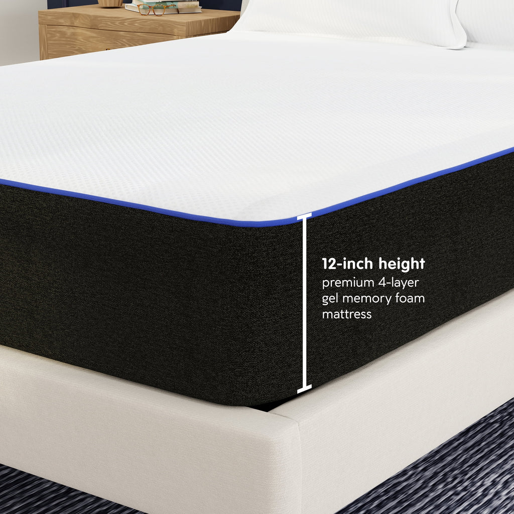 Vibe 12 Queen, Luxury Super Cooling Gel Memory Foam Mattress